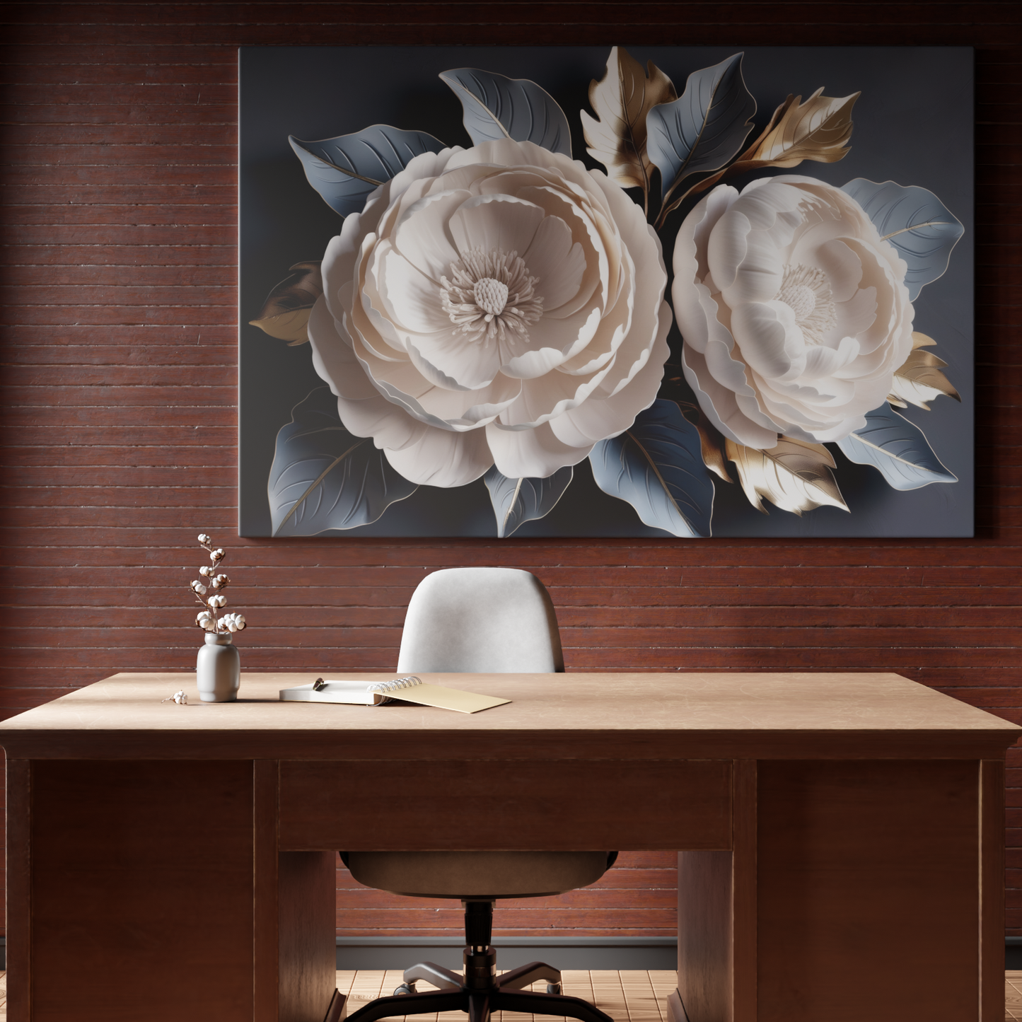 Blossoms in Metallic Hues
