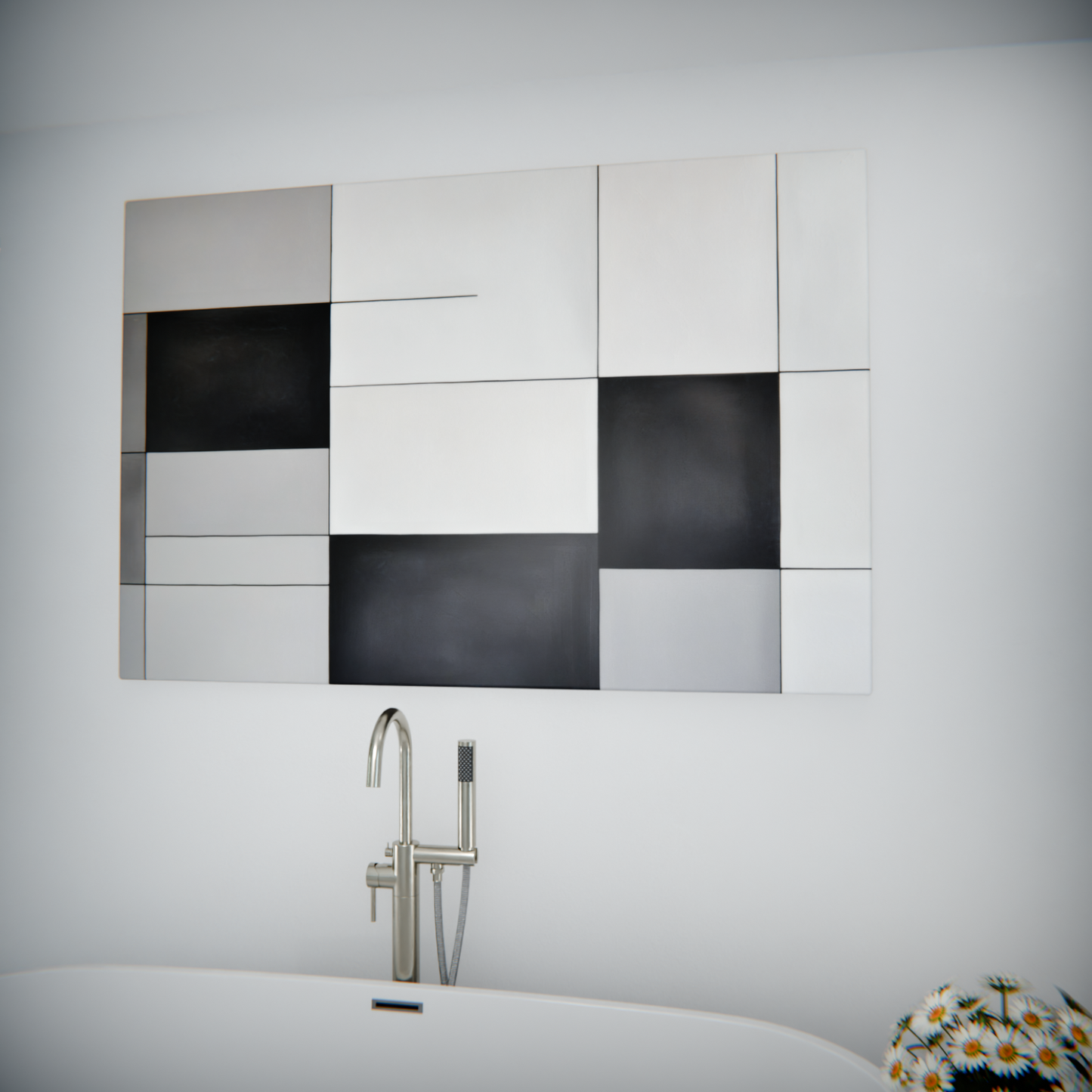 Monochrome Geometric Harmony
