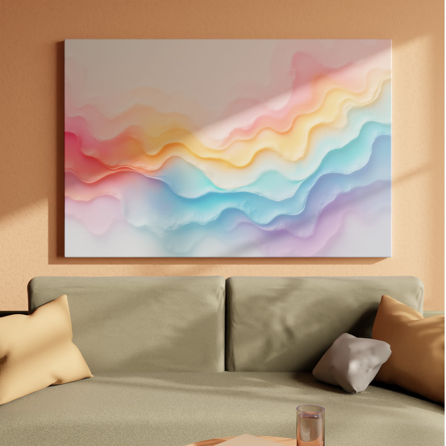 Waves of Colorful Serenity