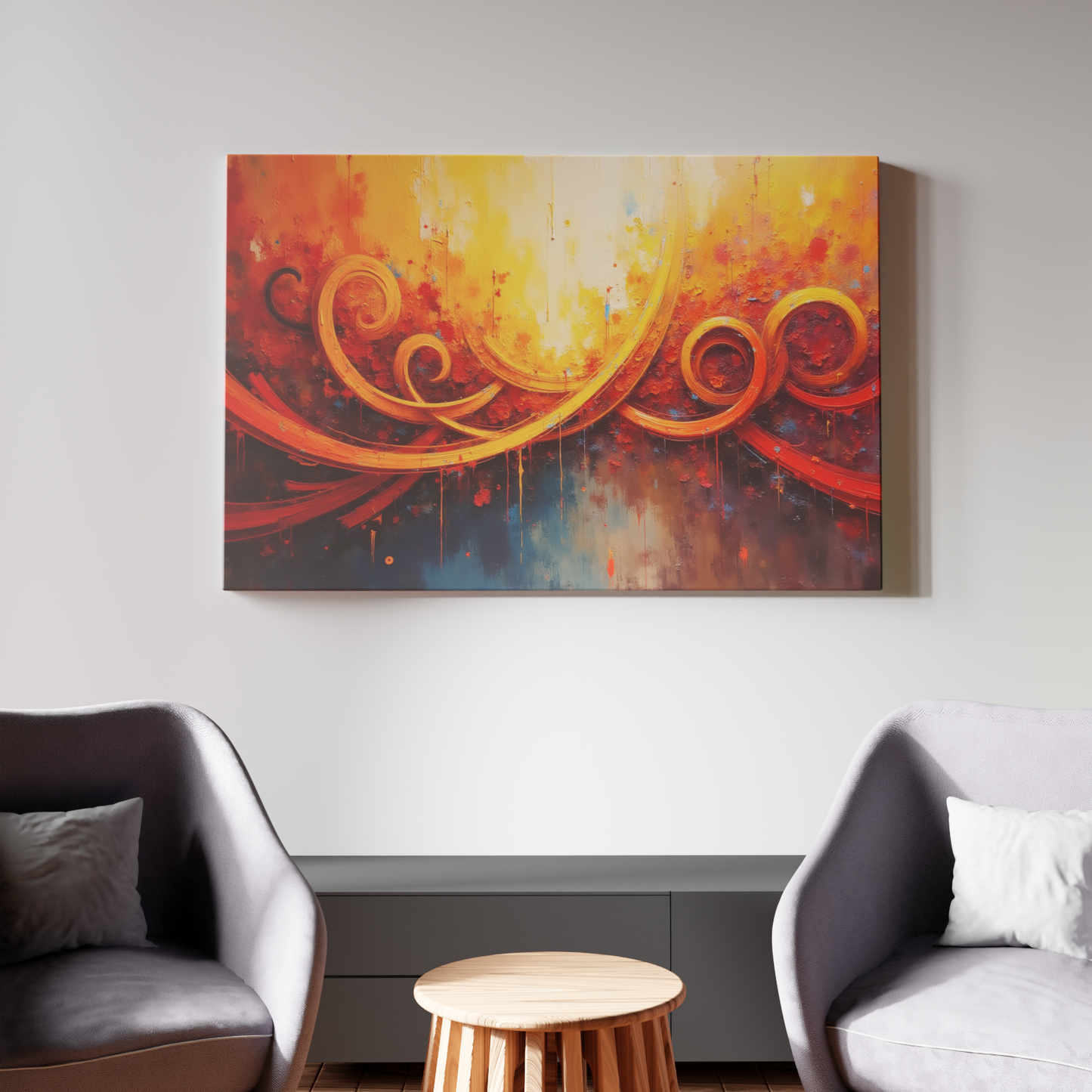 Whirlwind of Fiery Hues