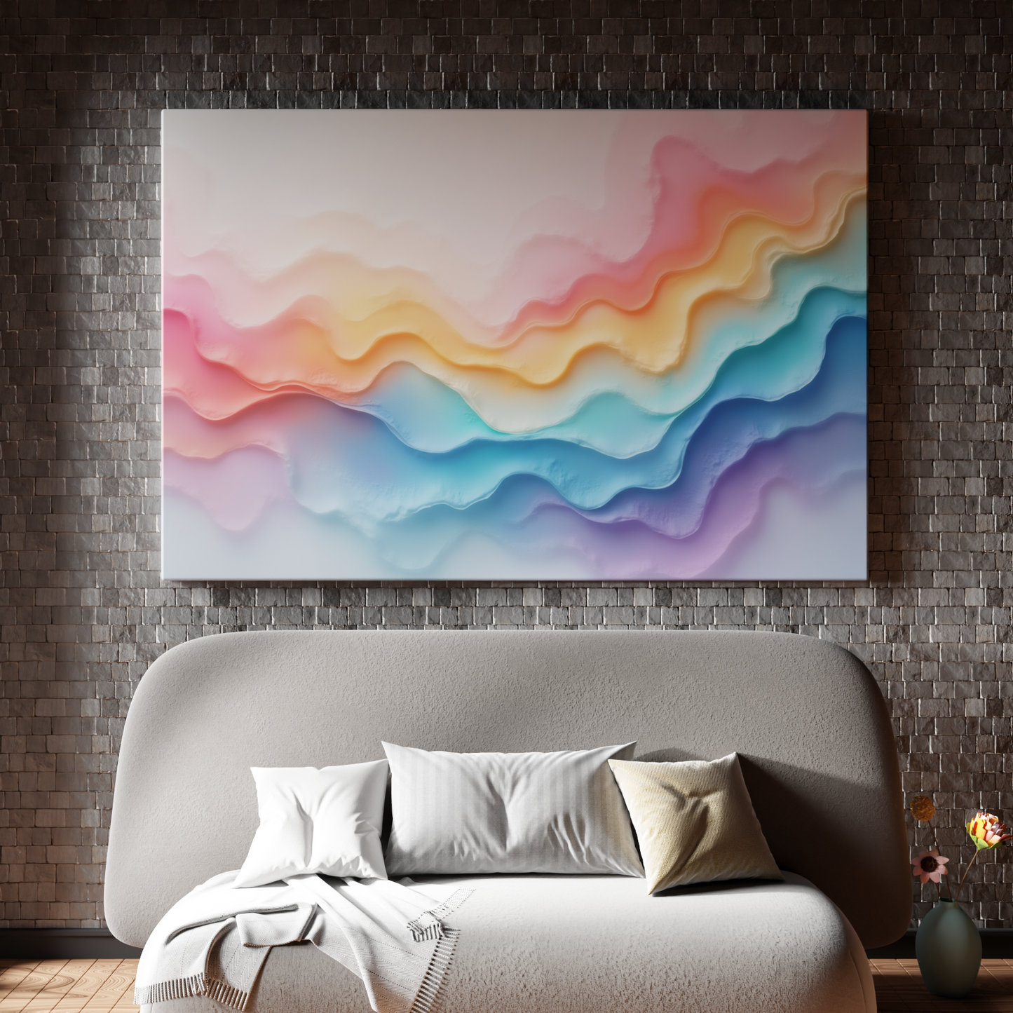 Waves of Colorful Serenity