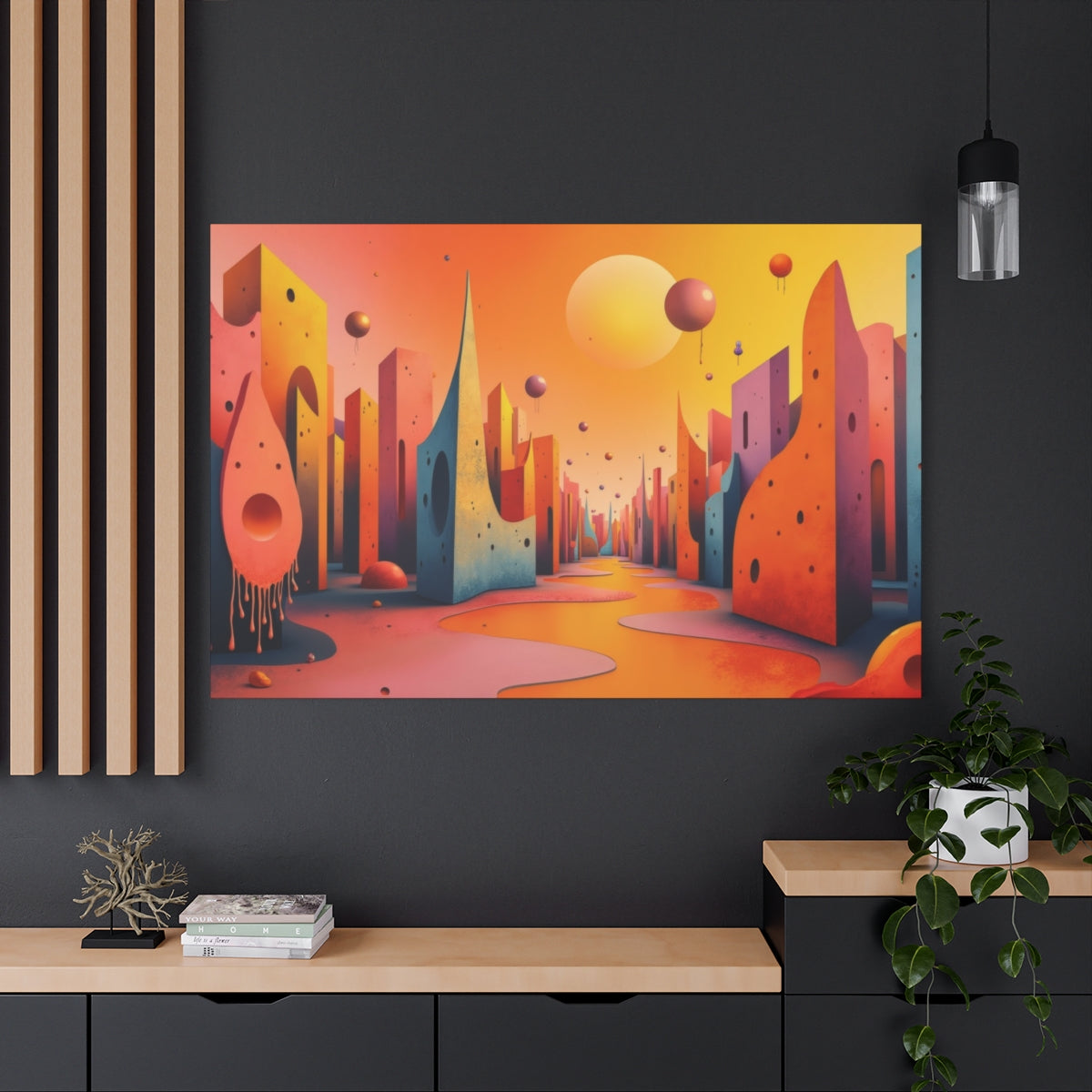 Surreal Spectrum Cityscape