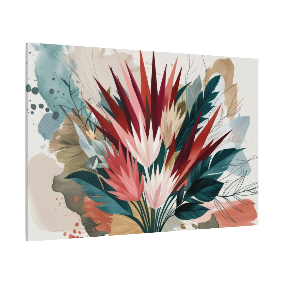Floral Symphony in Abstract Watercolors