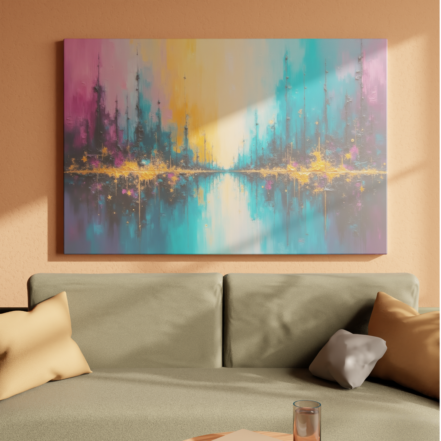 Symphony of Colors Over Water
