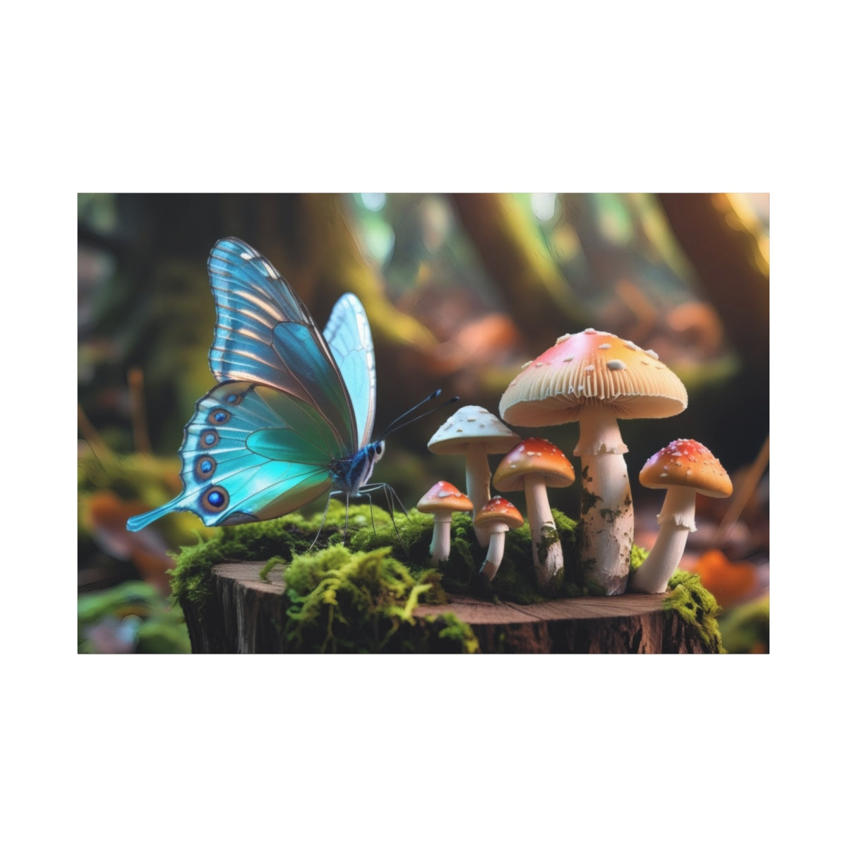 Whimsical Elegance in Forest Light