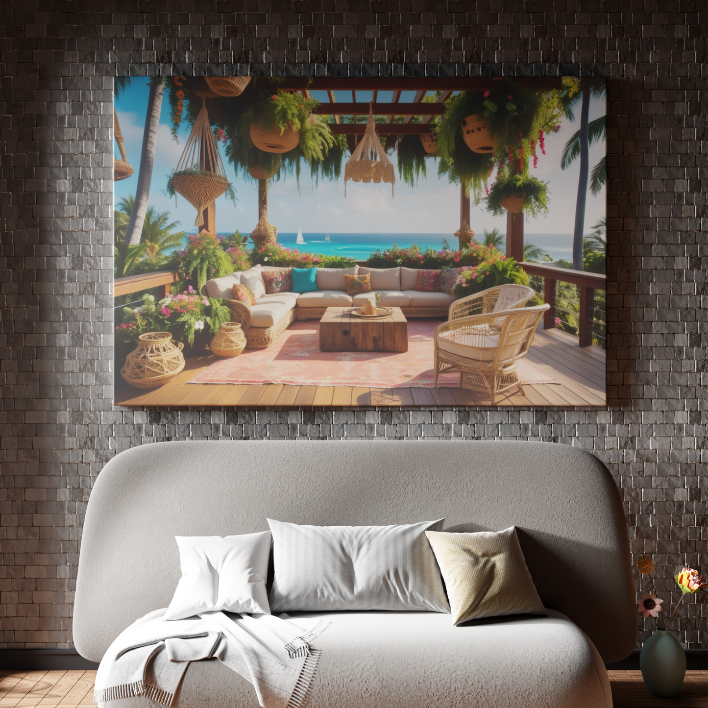 Tropical Oasis Retreat on a Beachfront