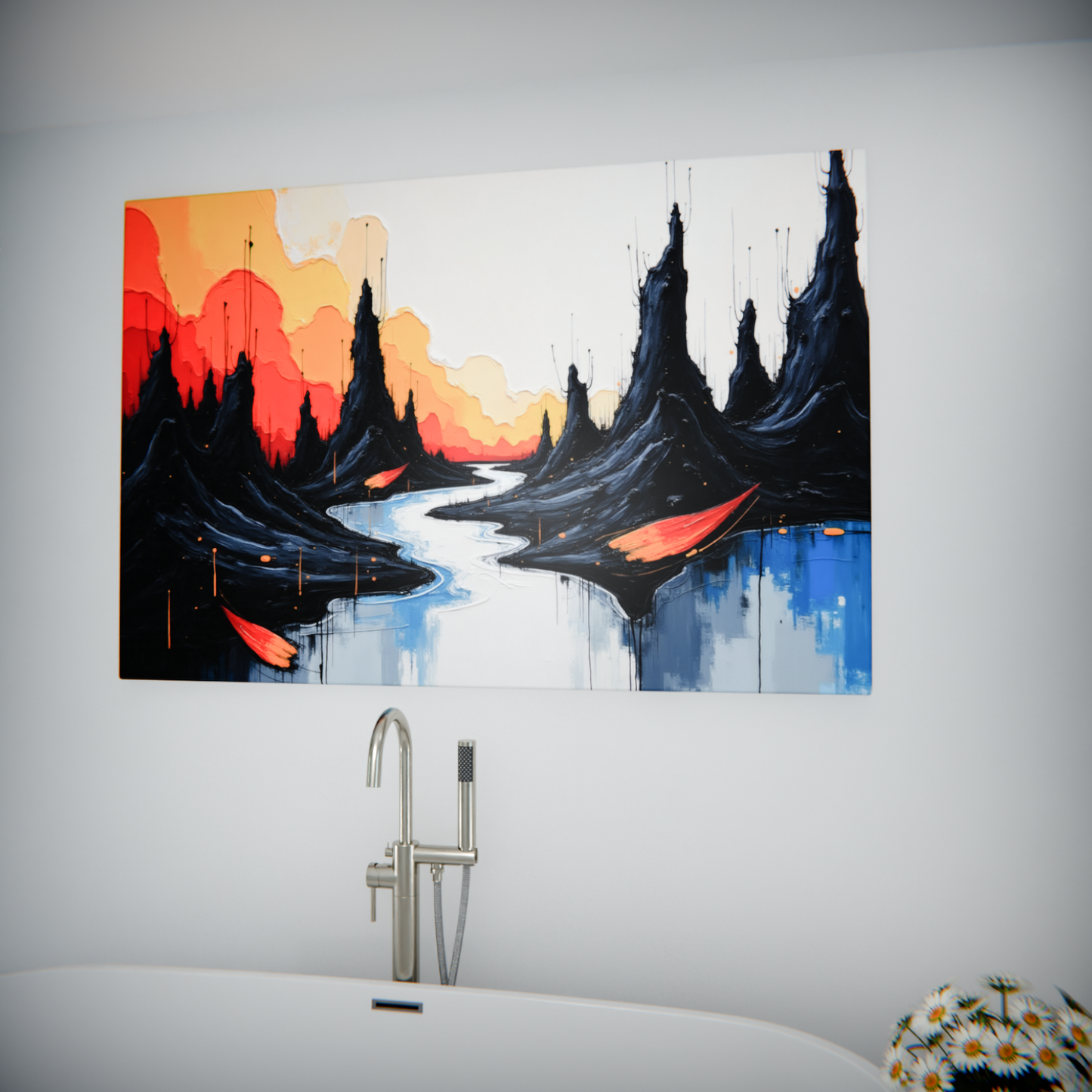 Crimson Peaks and Tranquil Waters