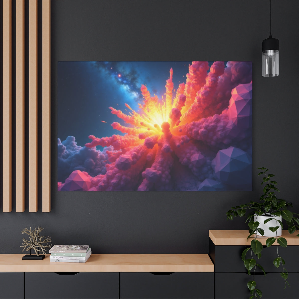 Galactic Bloom: Radiant Cosmic Explosion
