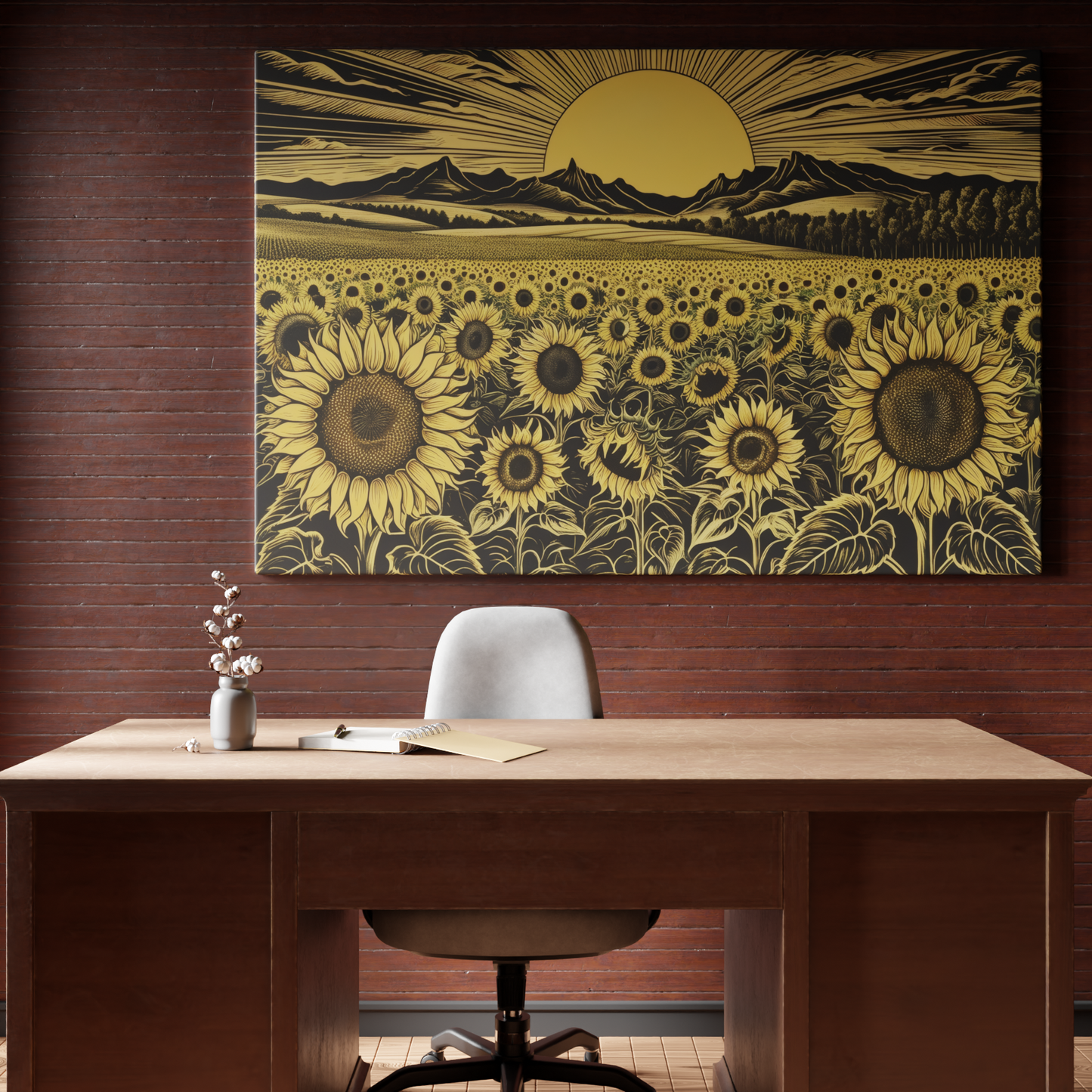 Golden Sunflower Sea