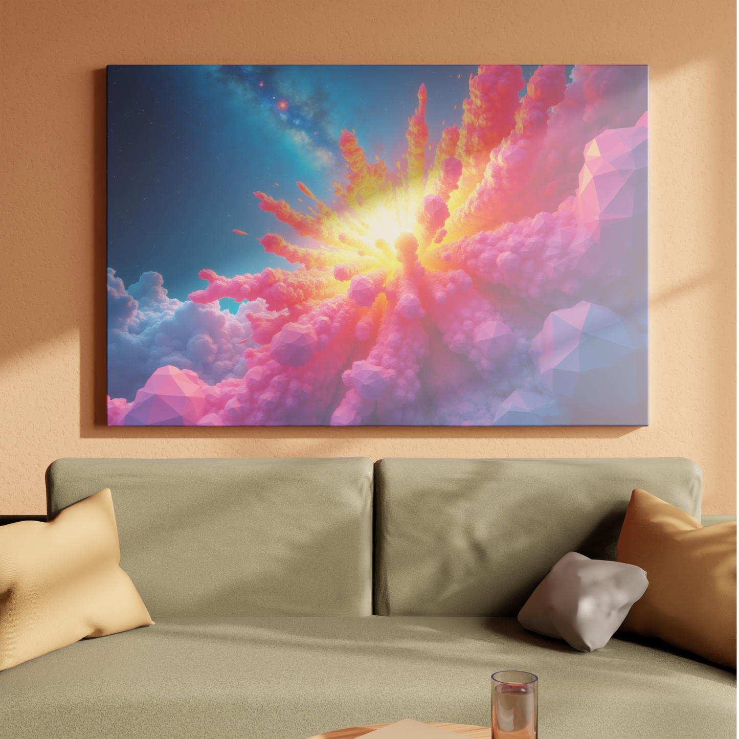 Galactic Bloom: Radiant Cosmic Explosion