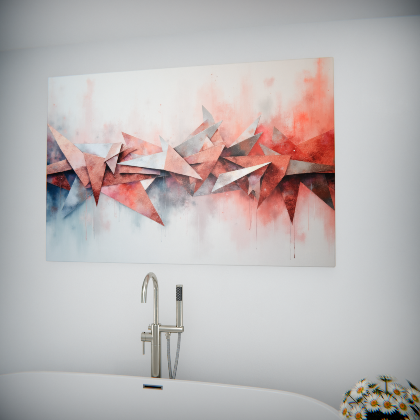 Geometric Burst of Color