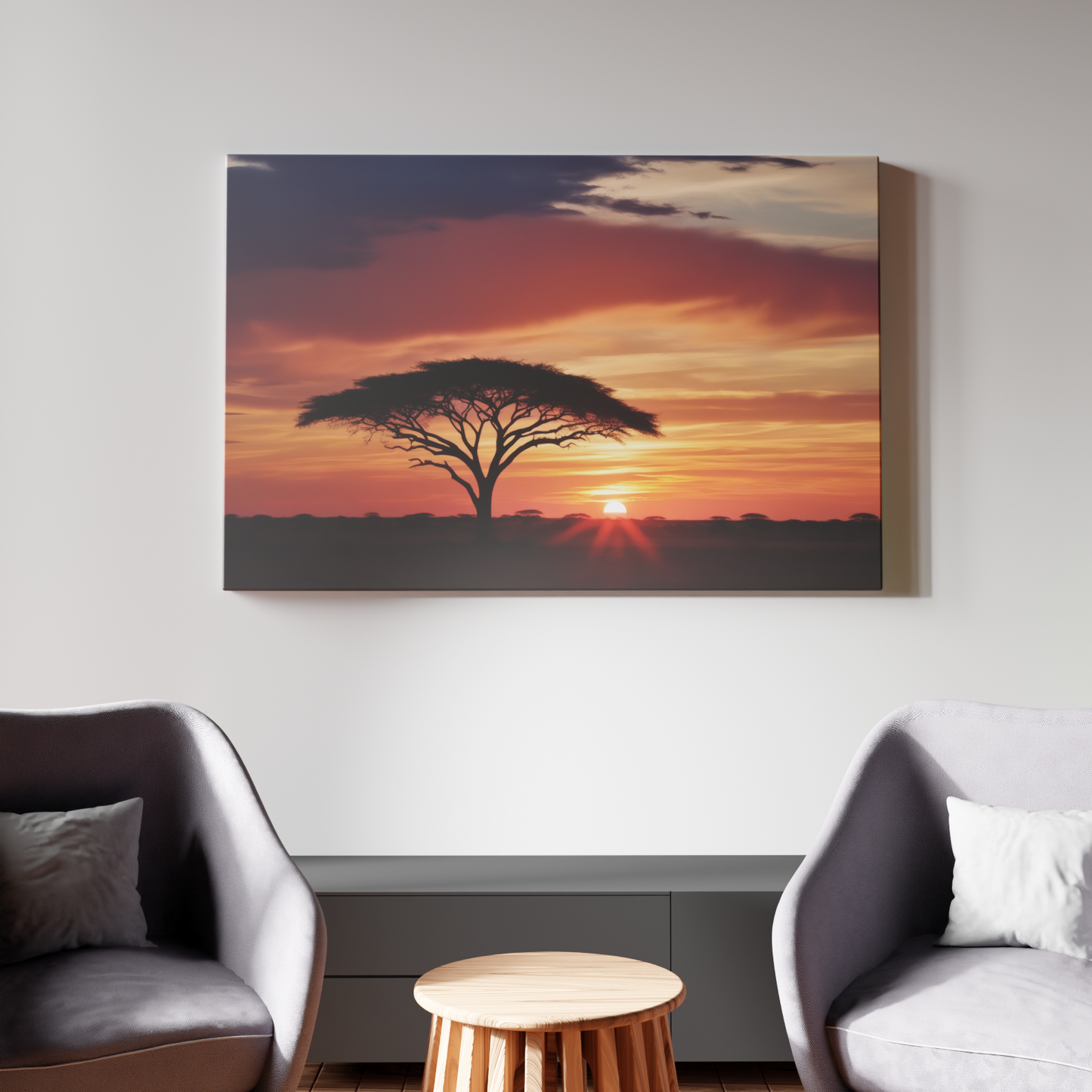 African Sunset Serenade