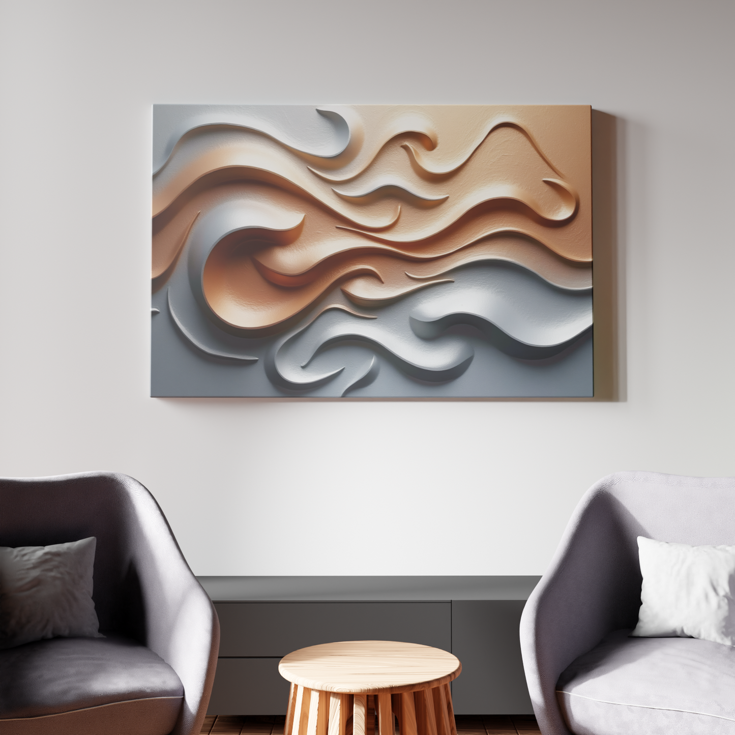 Sculpted Waves of Serenity