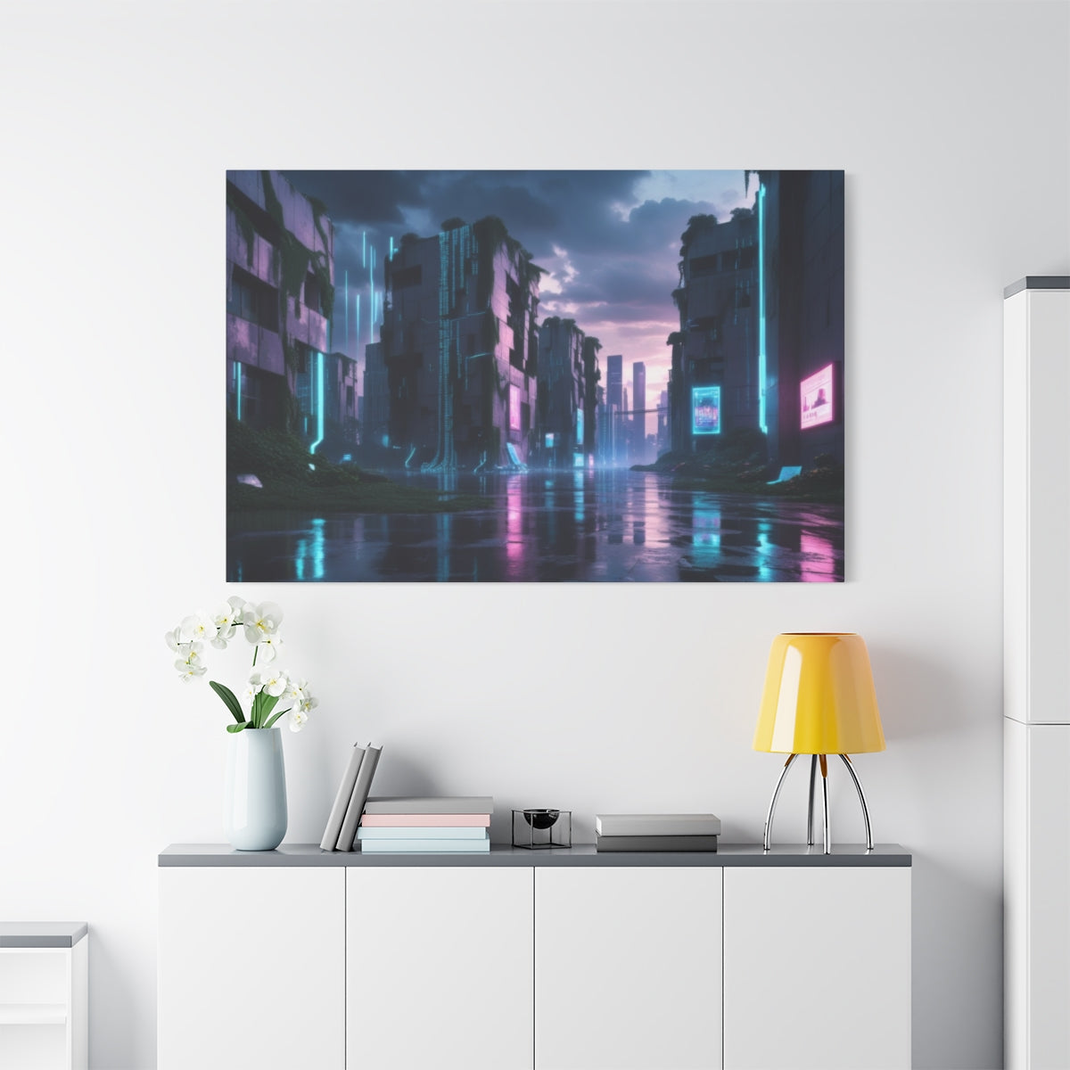 Digital Dystopia: Neon Reflections