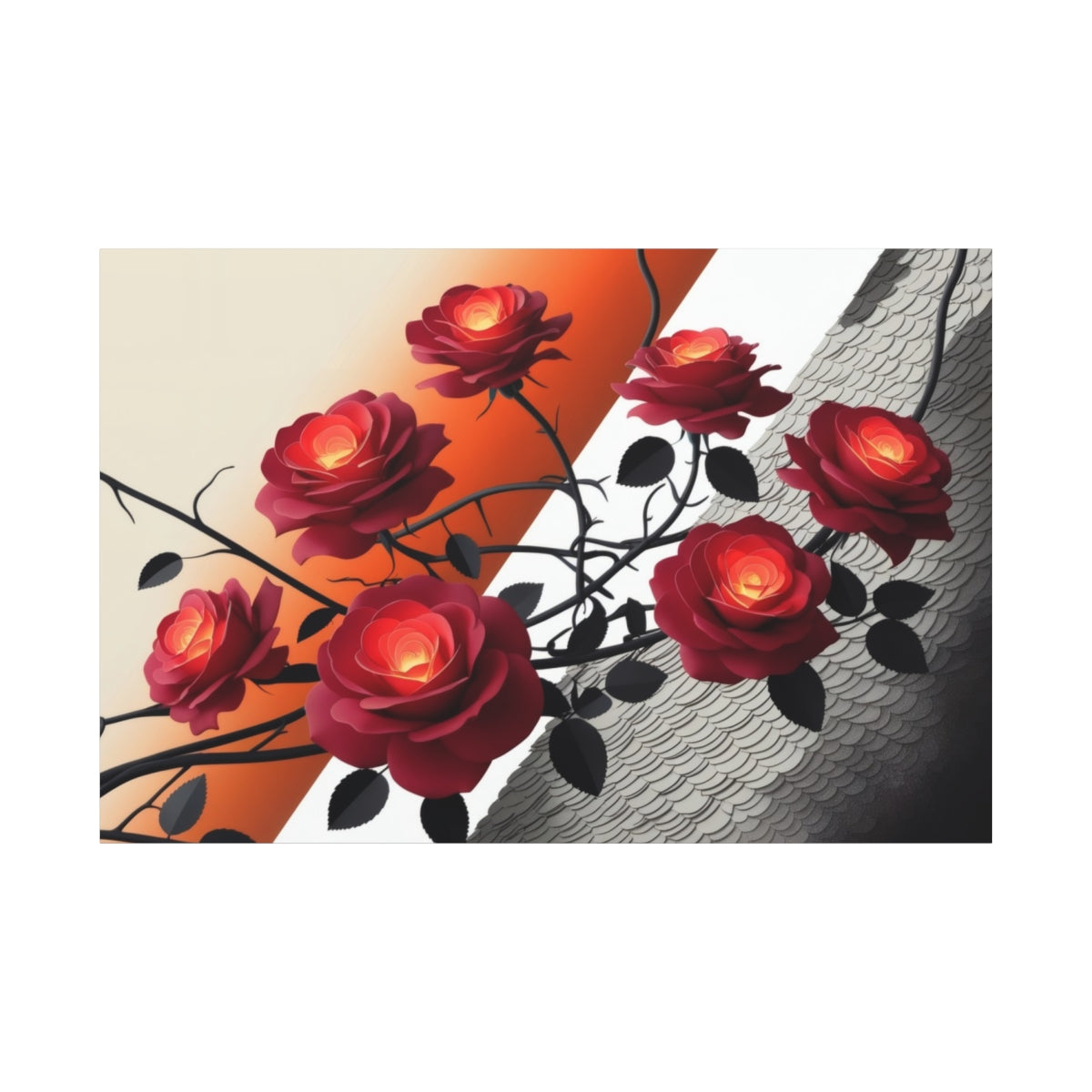 Crimson Blooms Against the Shadows