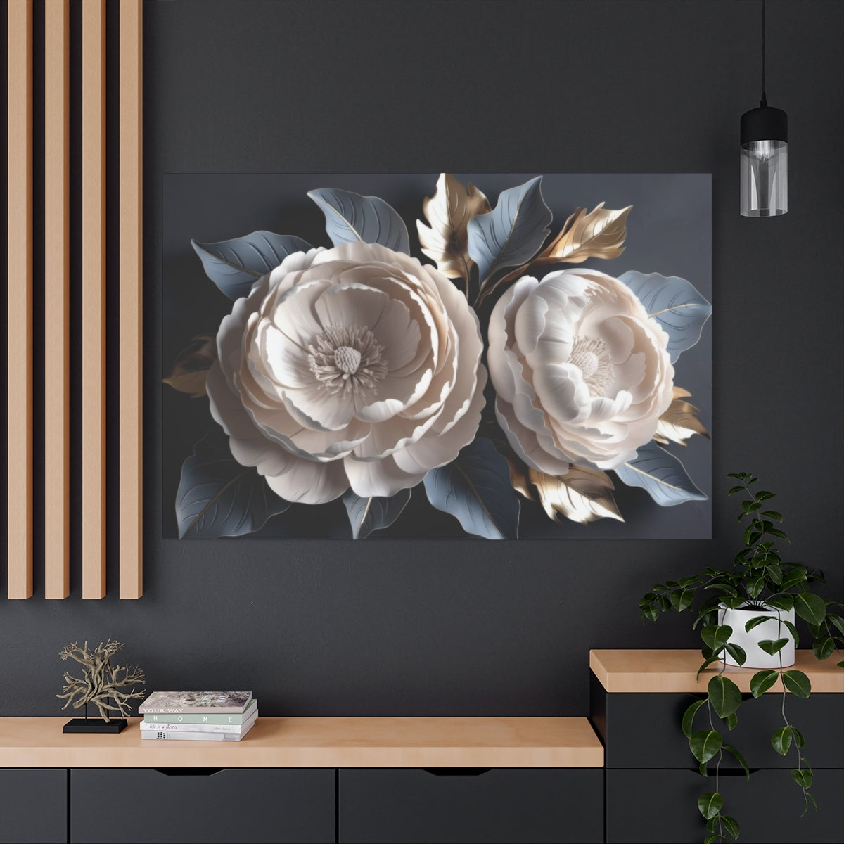 Blossoms in Metallic Hues