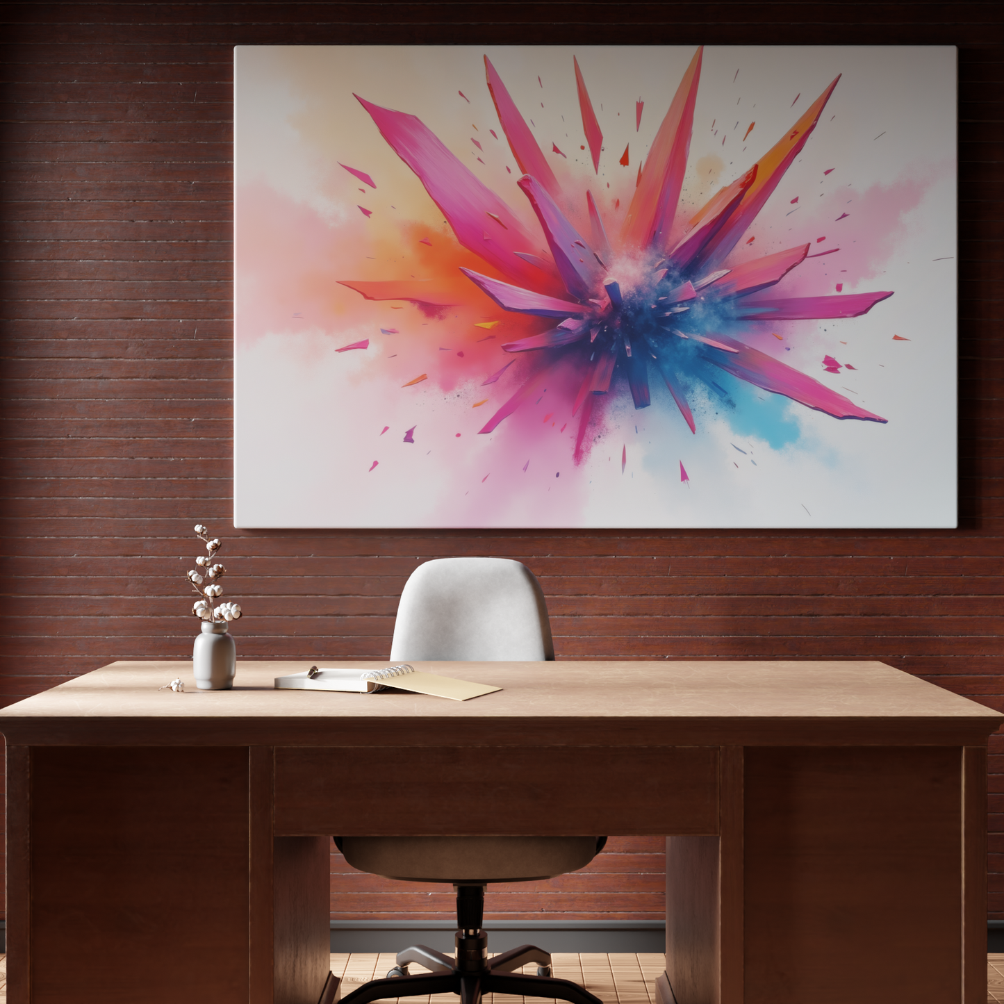 Explosive Hues: A Burst of Color