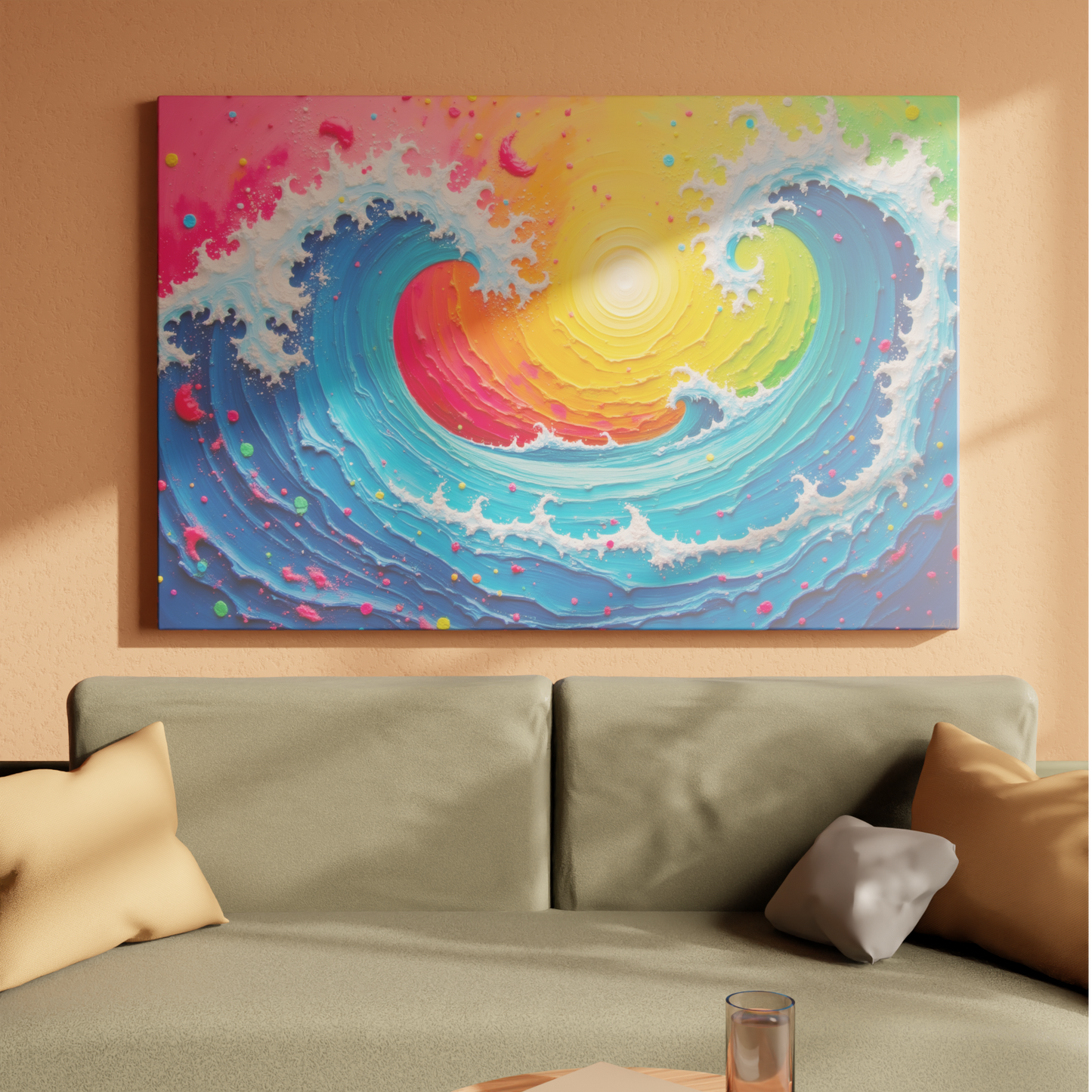 Waves of Colorful Harmony