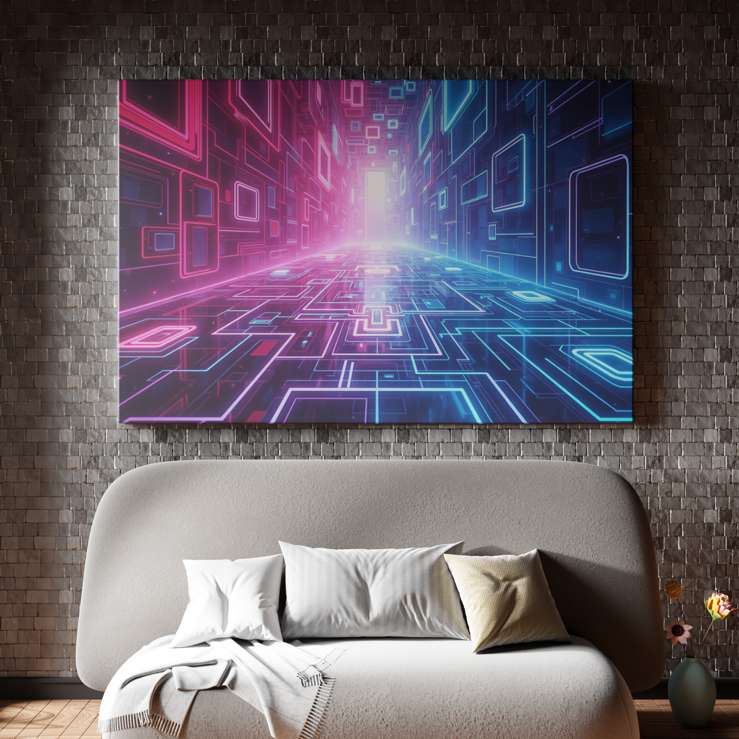 Neon Cyber Corridor
