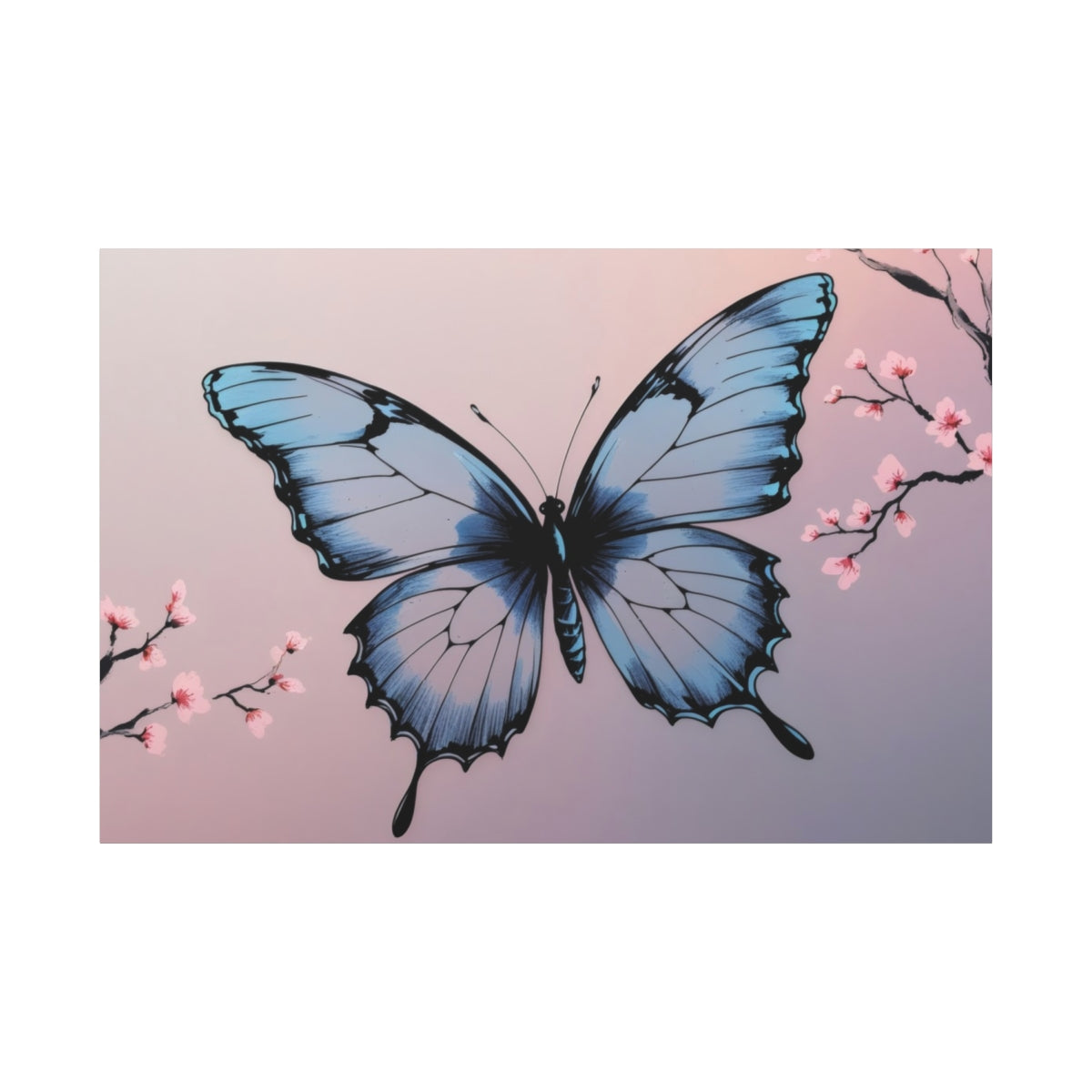 Azure Butterfly Blossom