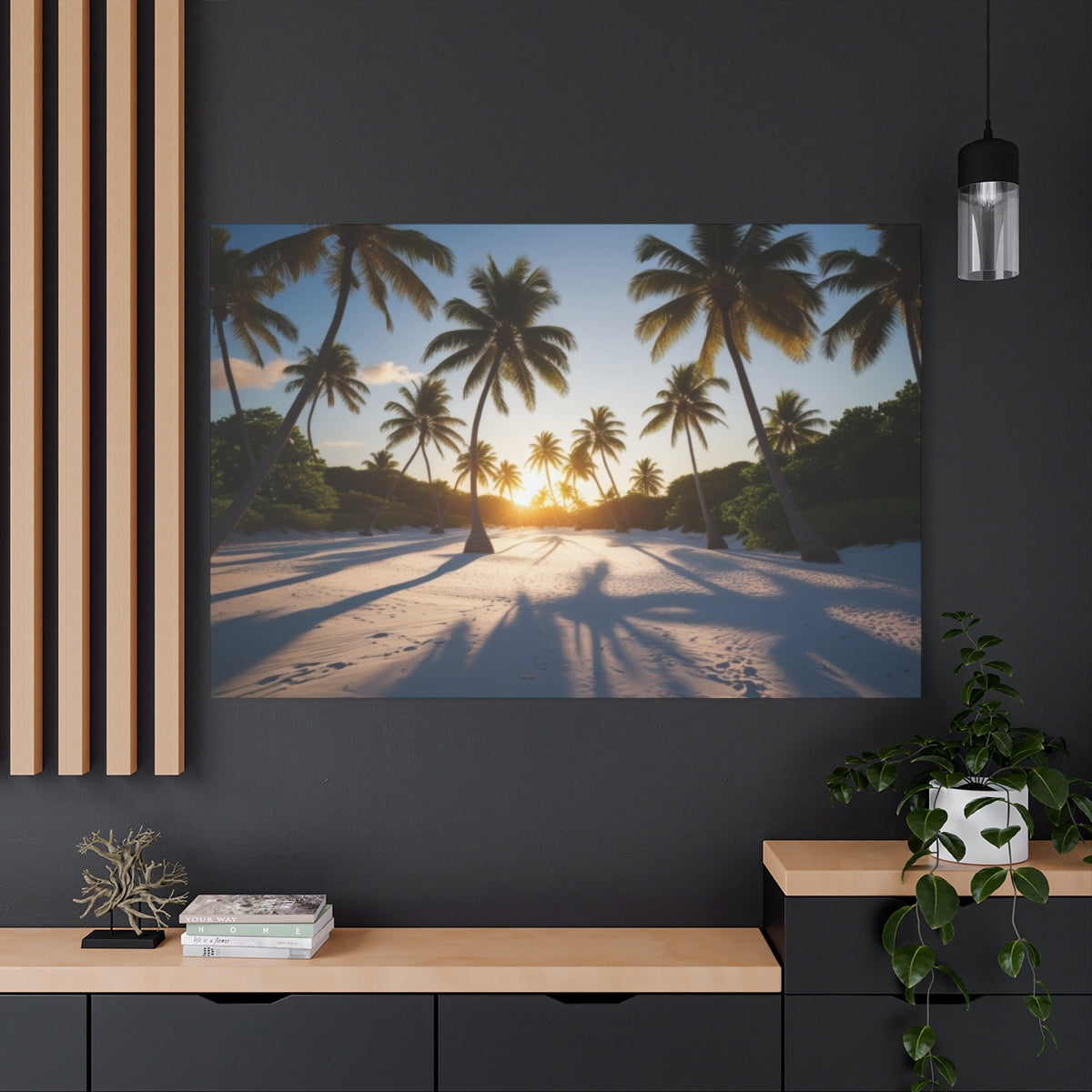 Sunset Symphony Among the Palms