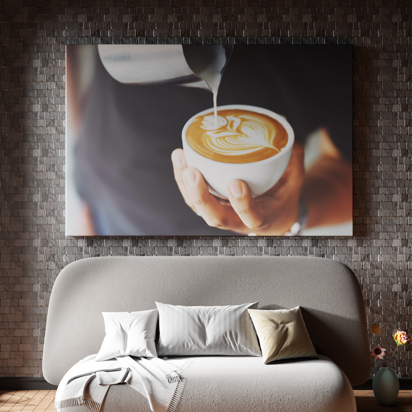 Artistic Latte Creation