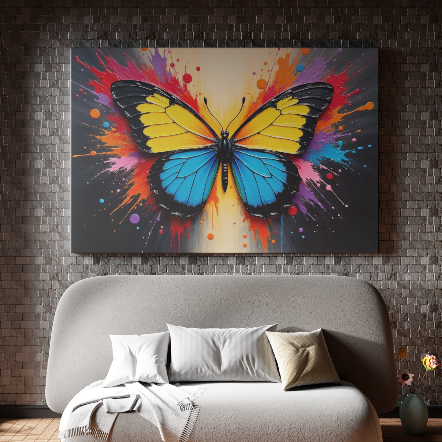 Vibrant Butterfly Explosion