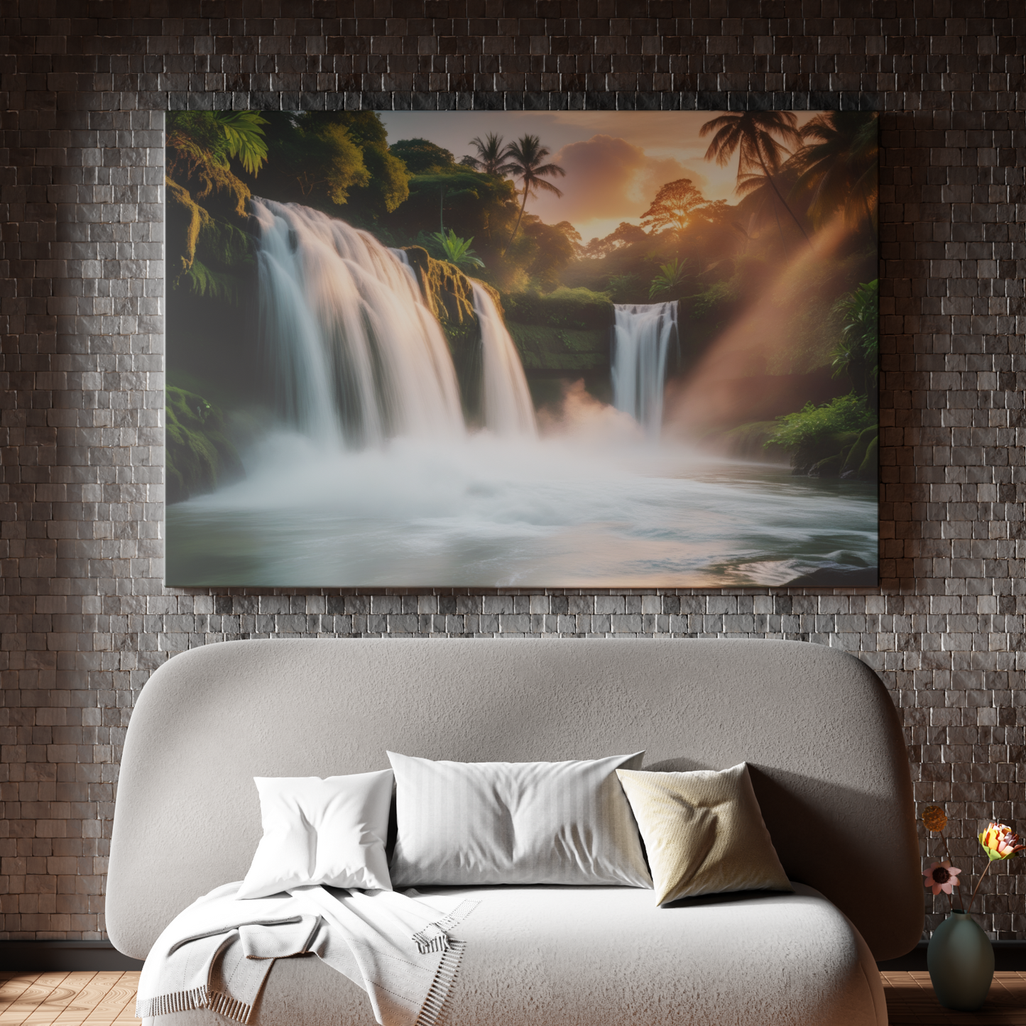 Sunset Serenity at Jungle Falls