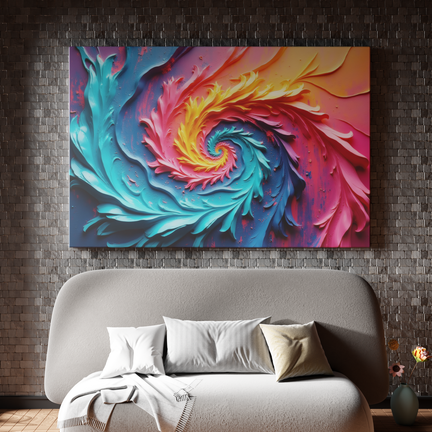Vibrant Swirl of Colors