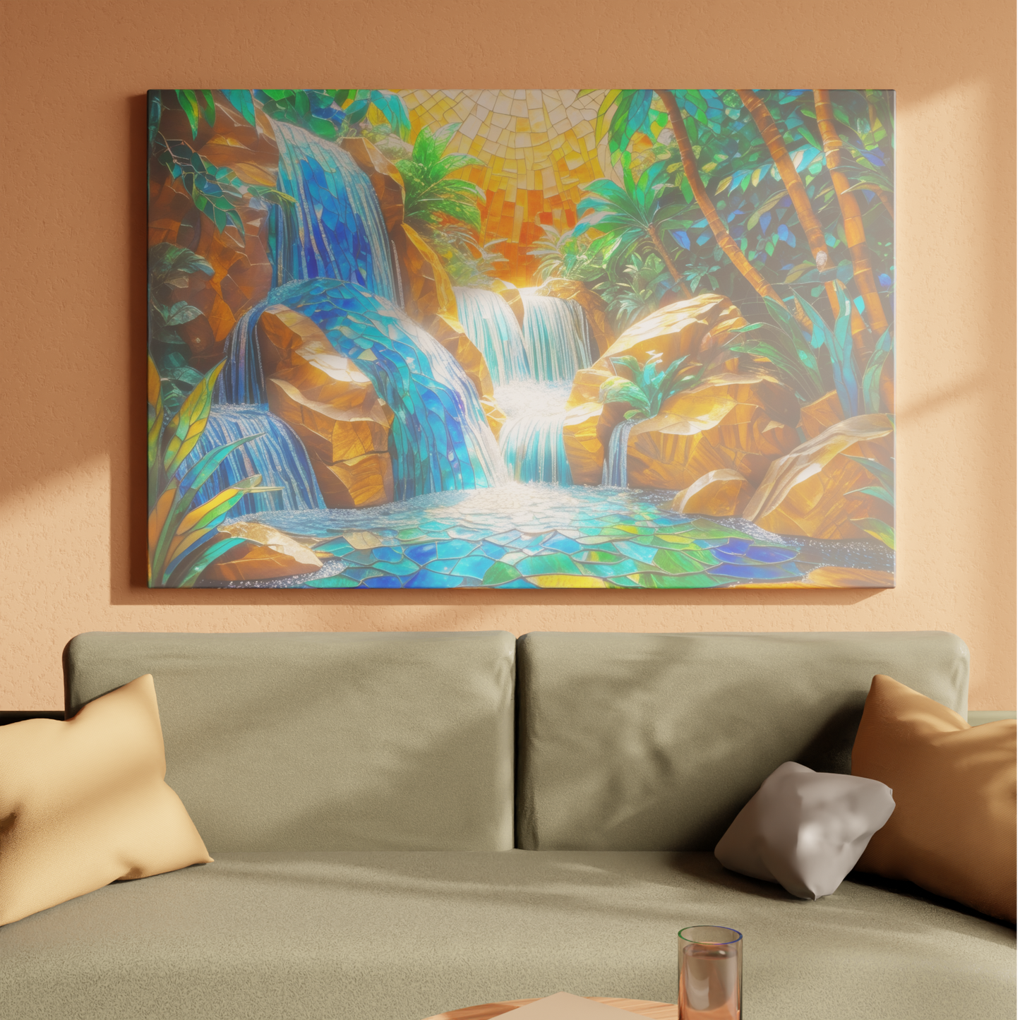 Luminous Jungle Cascade