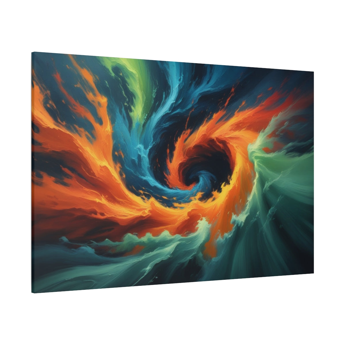 Vortex of Flames and Waves