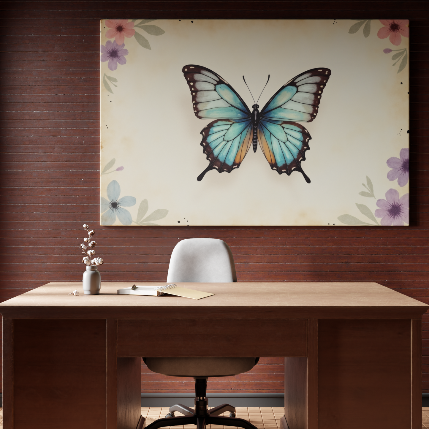 Whimsical Flight of the Azure Butterfly