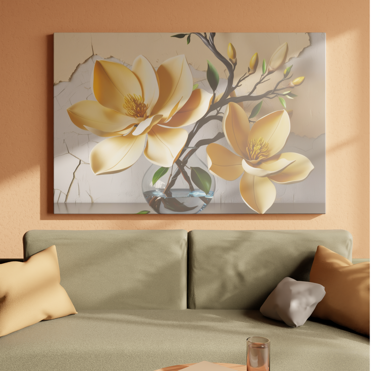 Delicate Blossoms in Glass