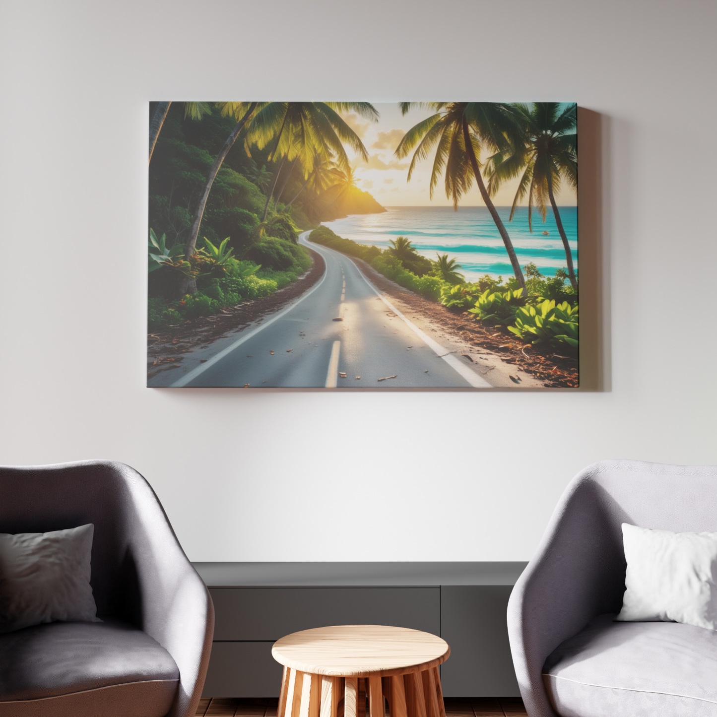 Sunlit Coastal Drive