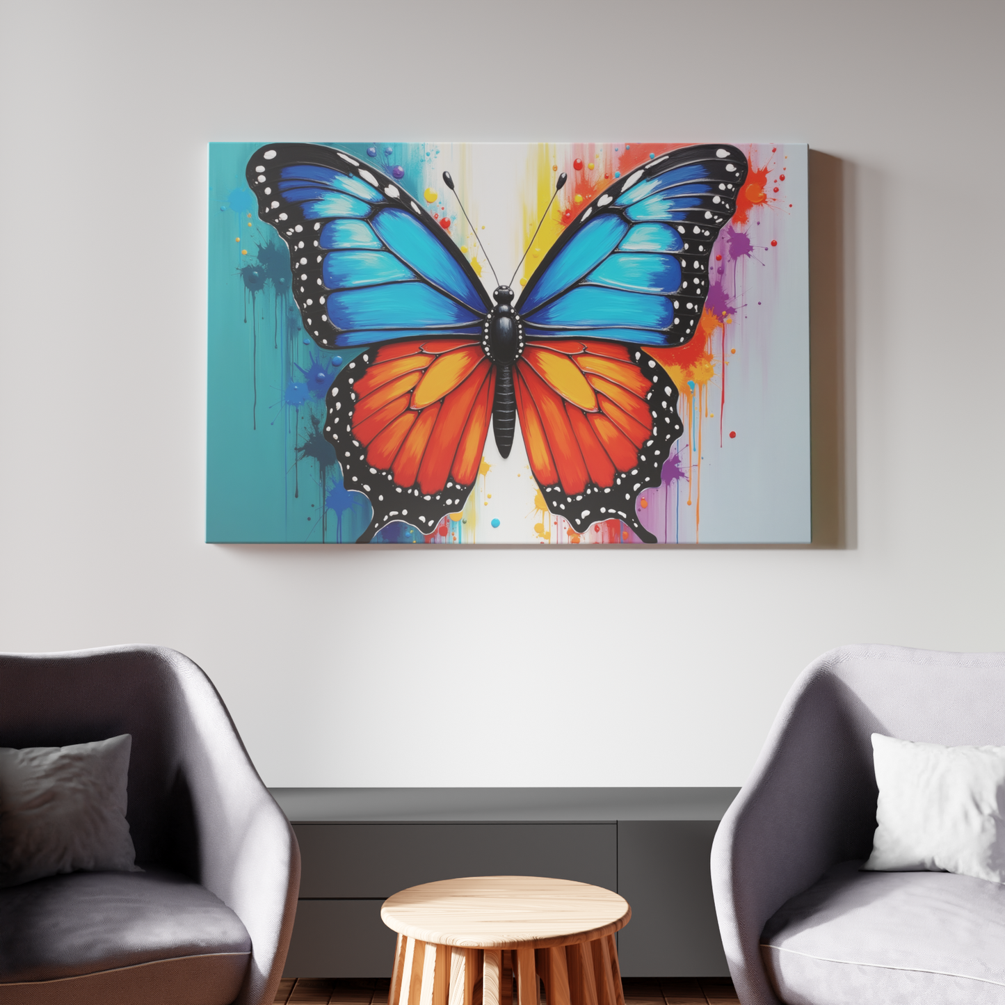 Vibrant Monarch: A Dance of Colors