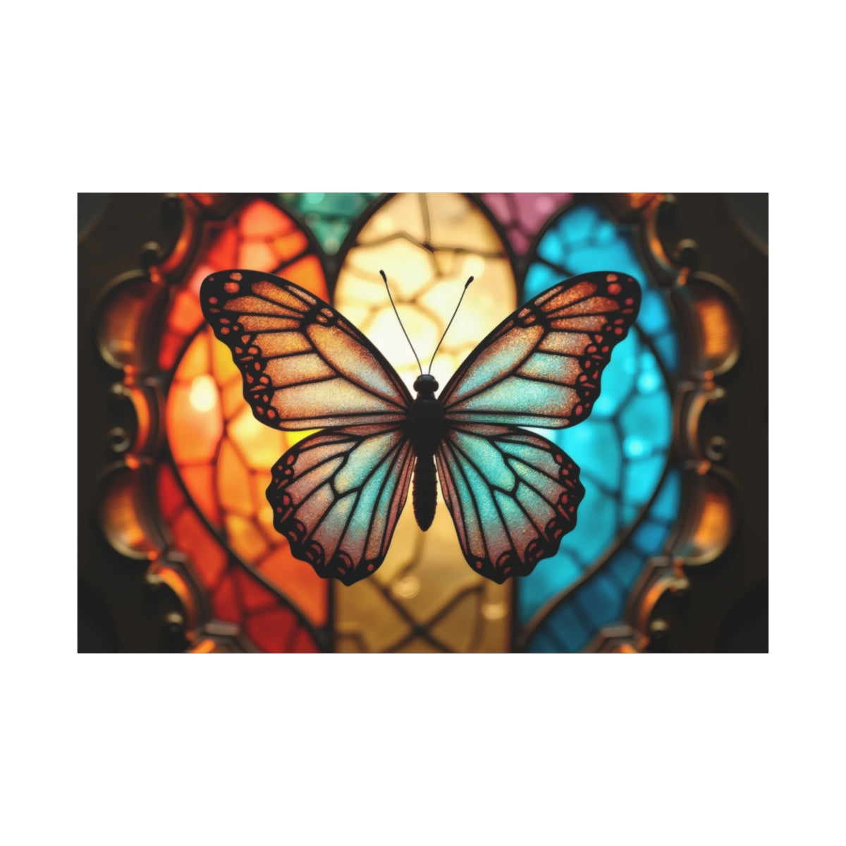 Symphony of Colors: Stained Glass Butterfly