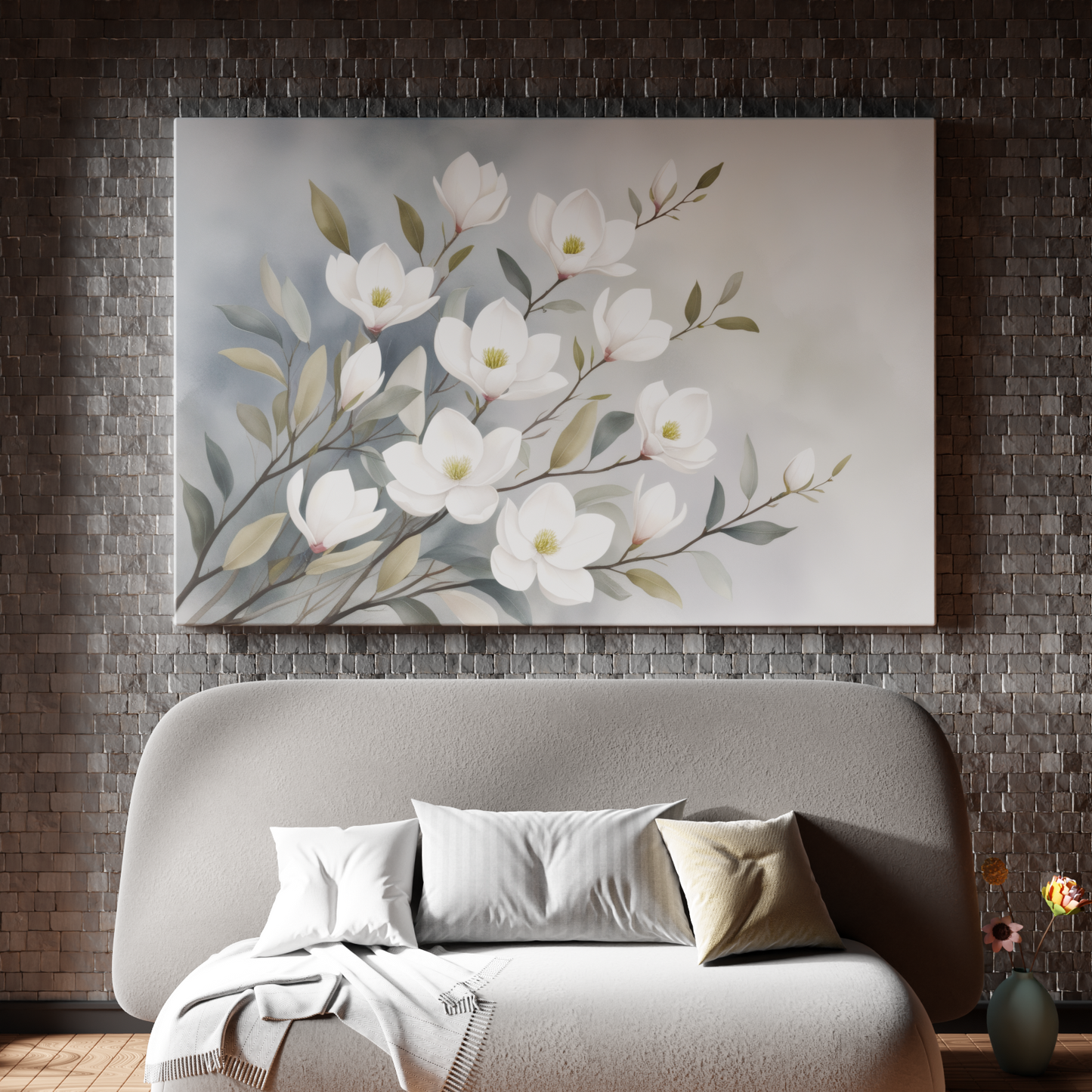Gentle Blooms Amidst Mist