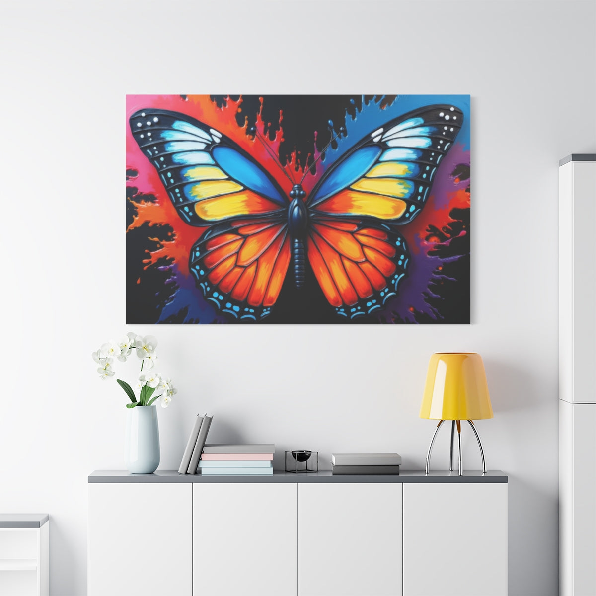 Vibrant Butterfly Explosion