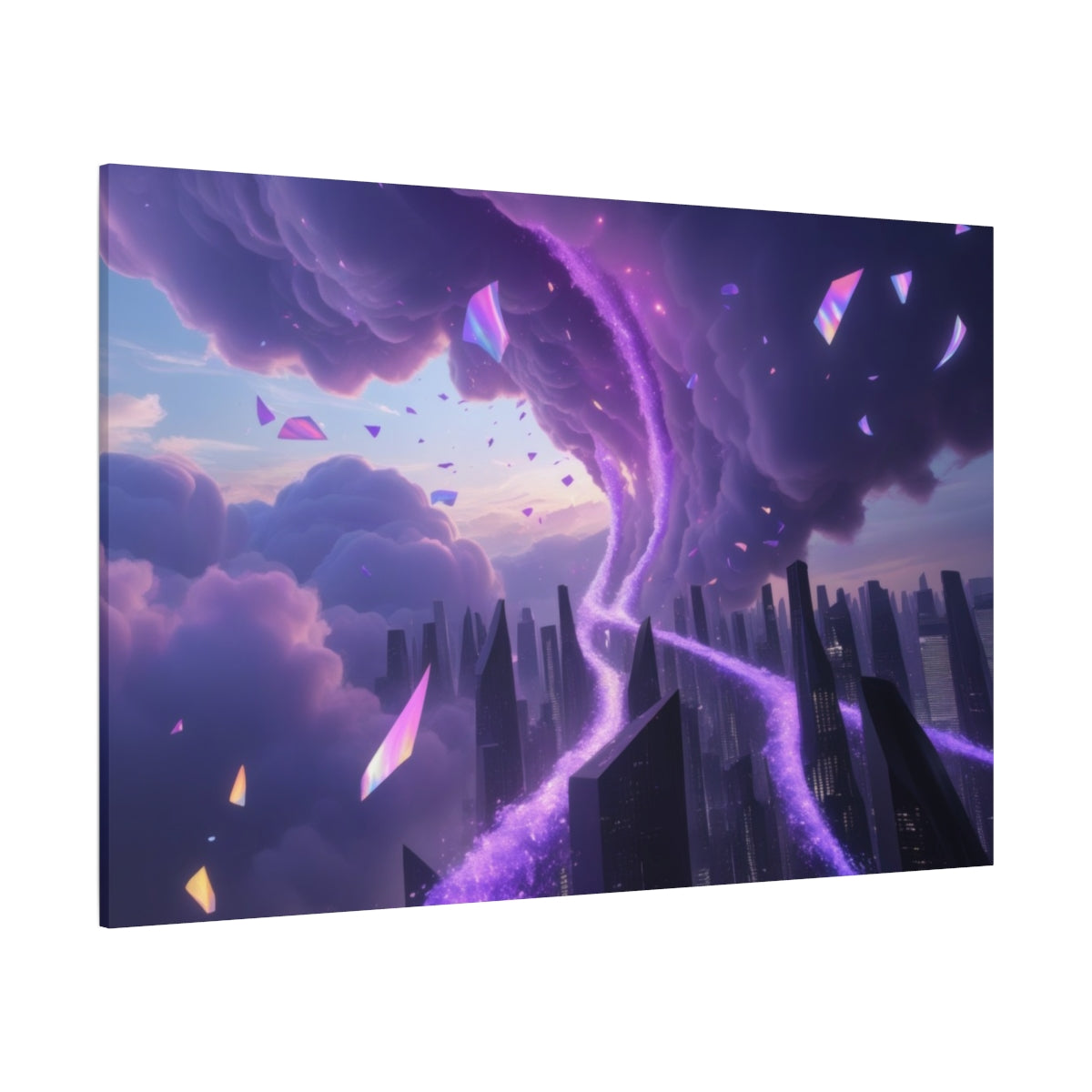 Violet Vortex Over Metropolis