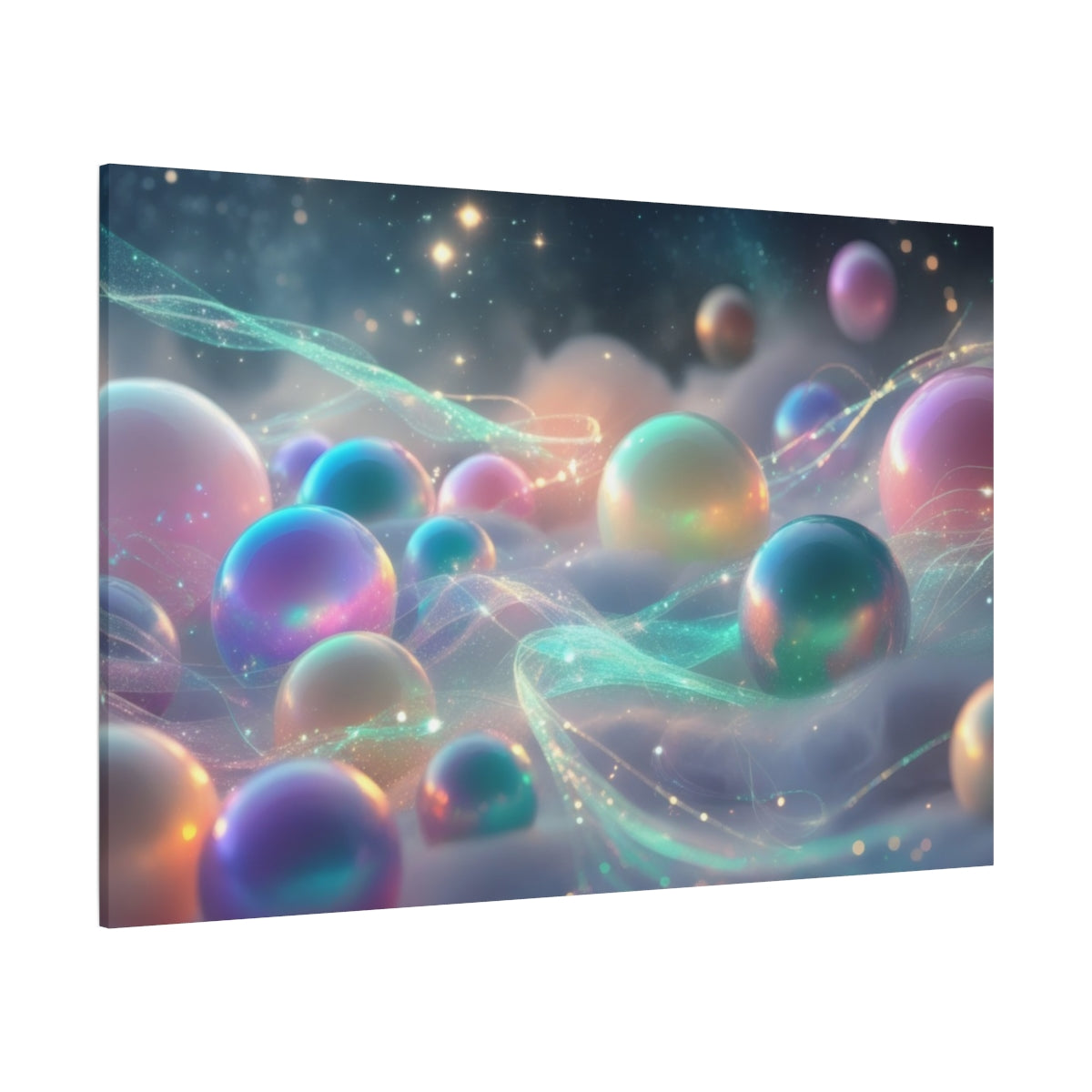 Dreamscape of Iridescent Orbs