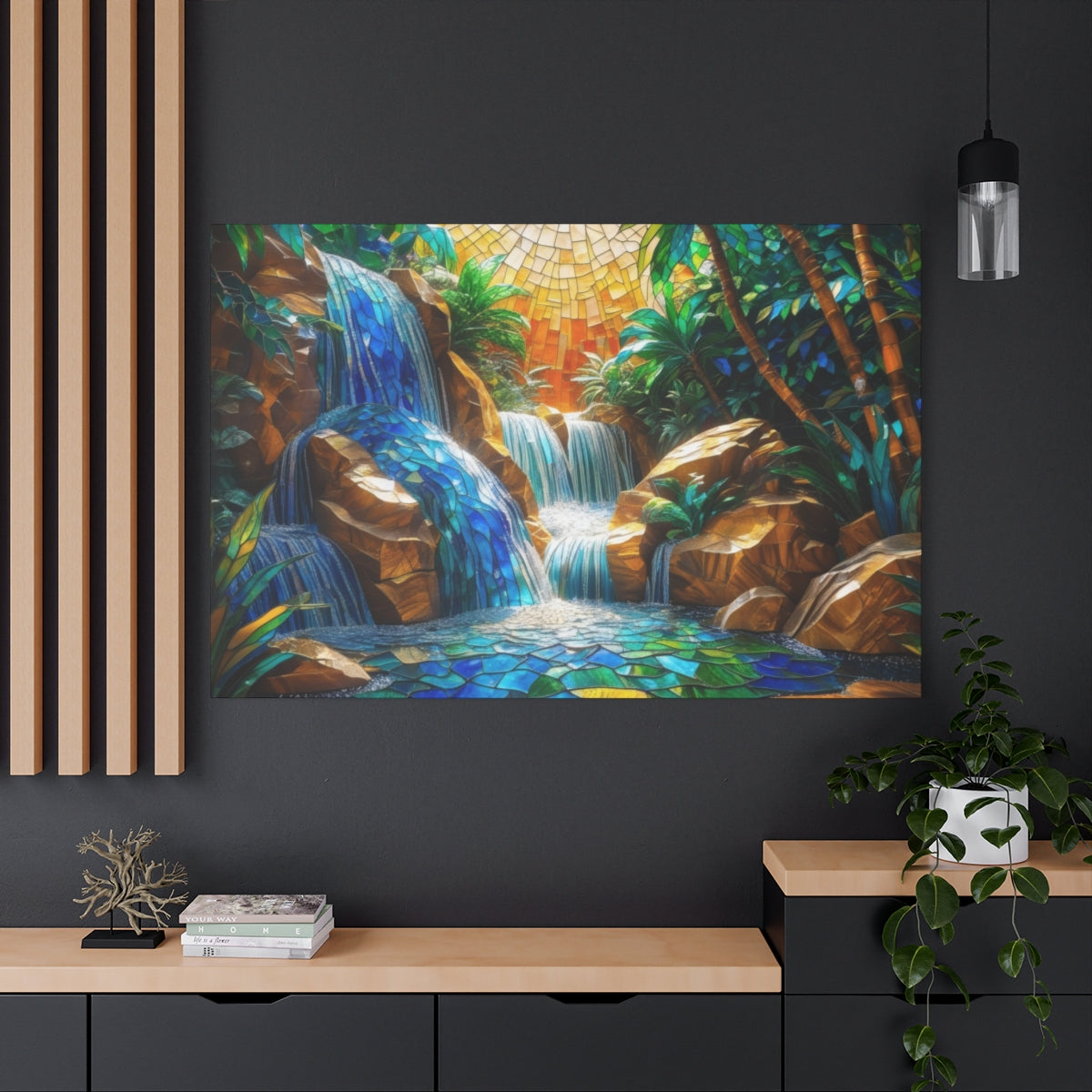 Luminous Jungle Cascade