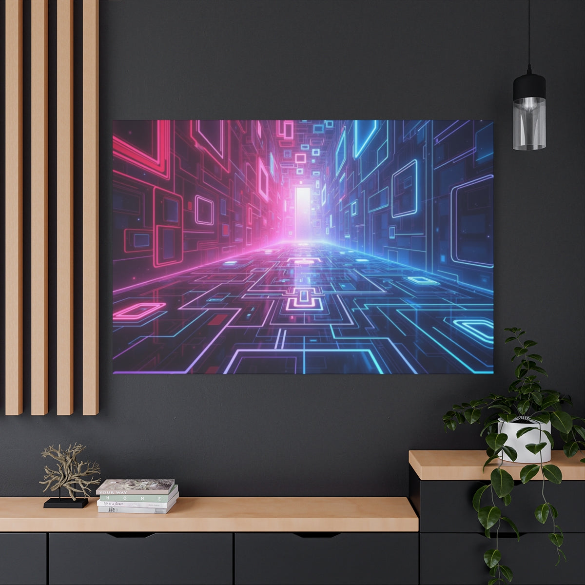 Neon Cyber Corridor