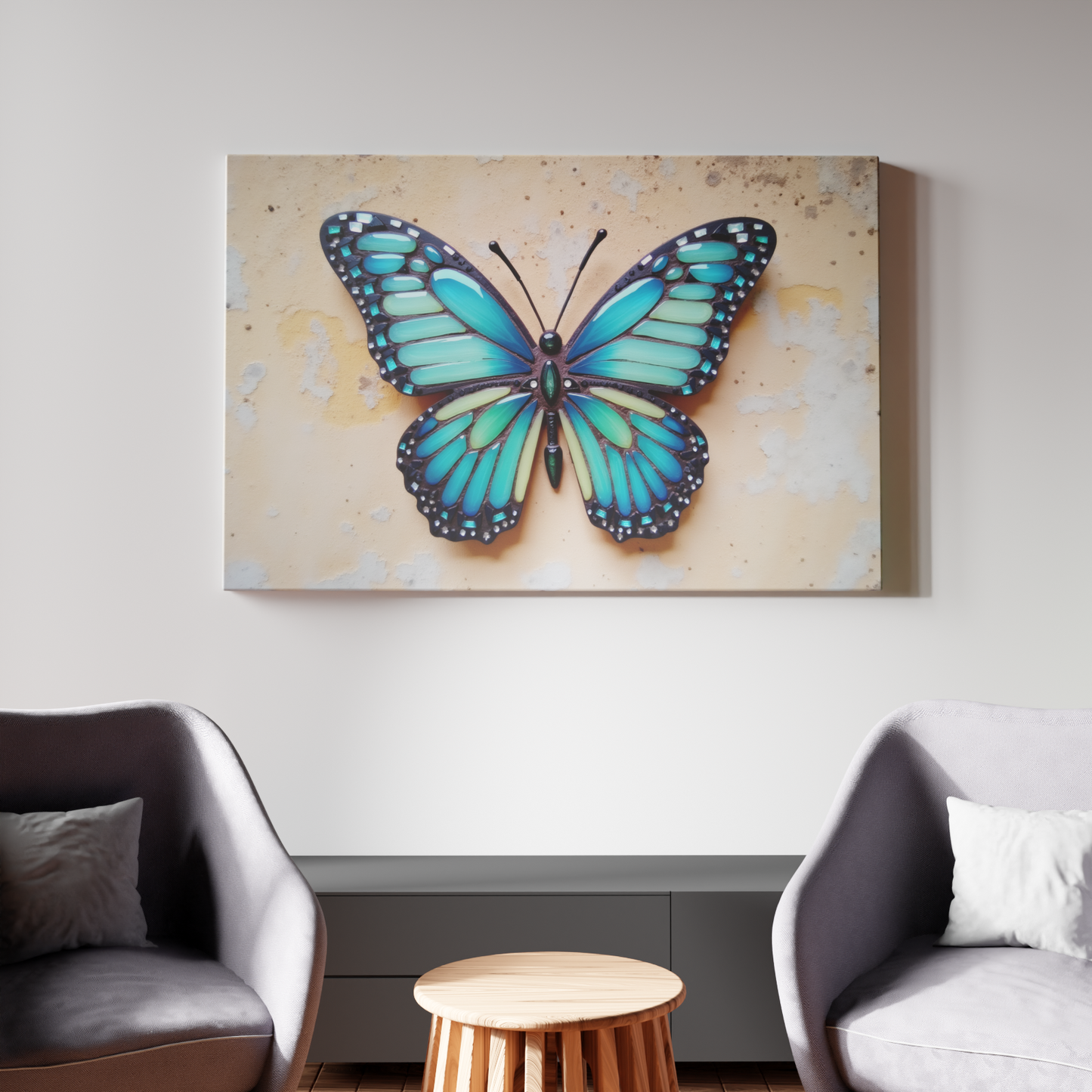 Radiant Glass Butterfly