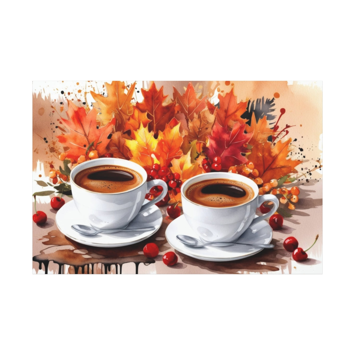 Autumn Aroma: Coffee & Crimson Leaves