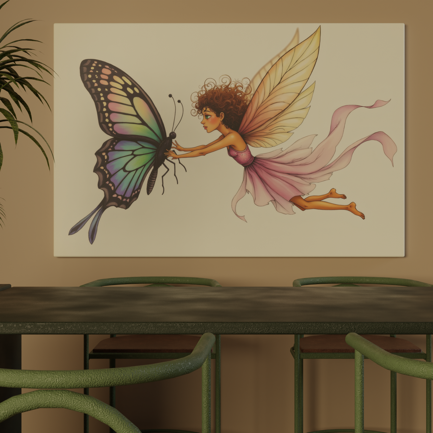 Whimsical Dance with a Butterfly
