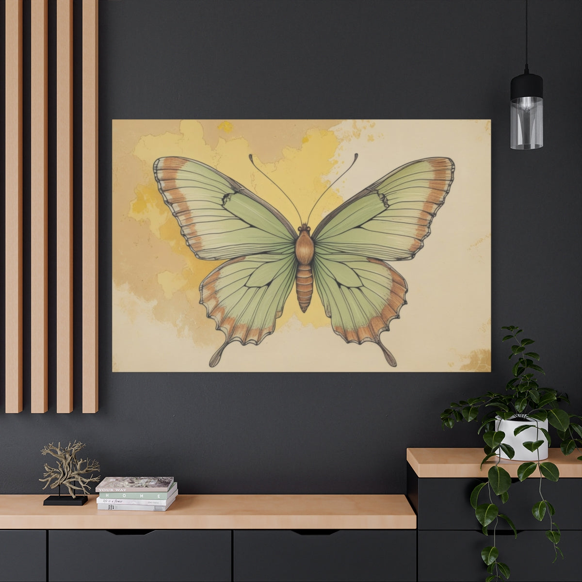 Ethereal Butterfly on Sunlit Canvas