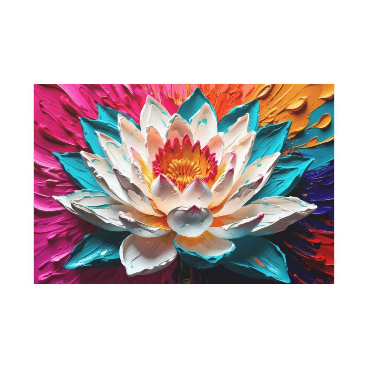 Eruption of Colors: Lotus in Full Bloom