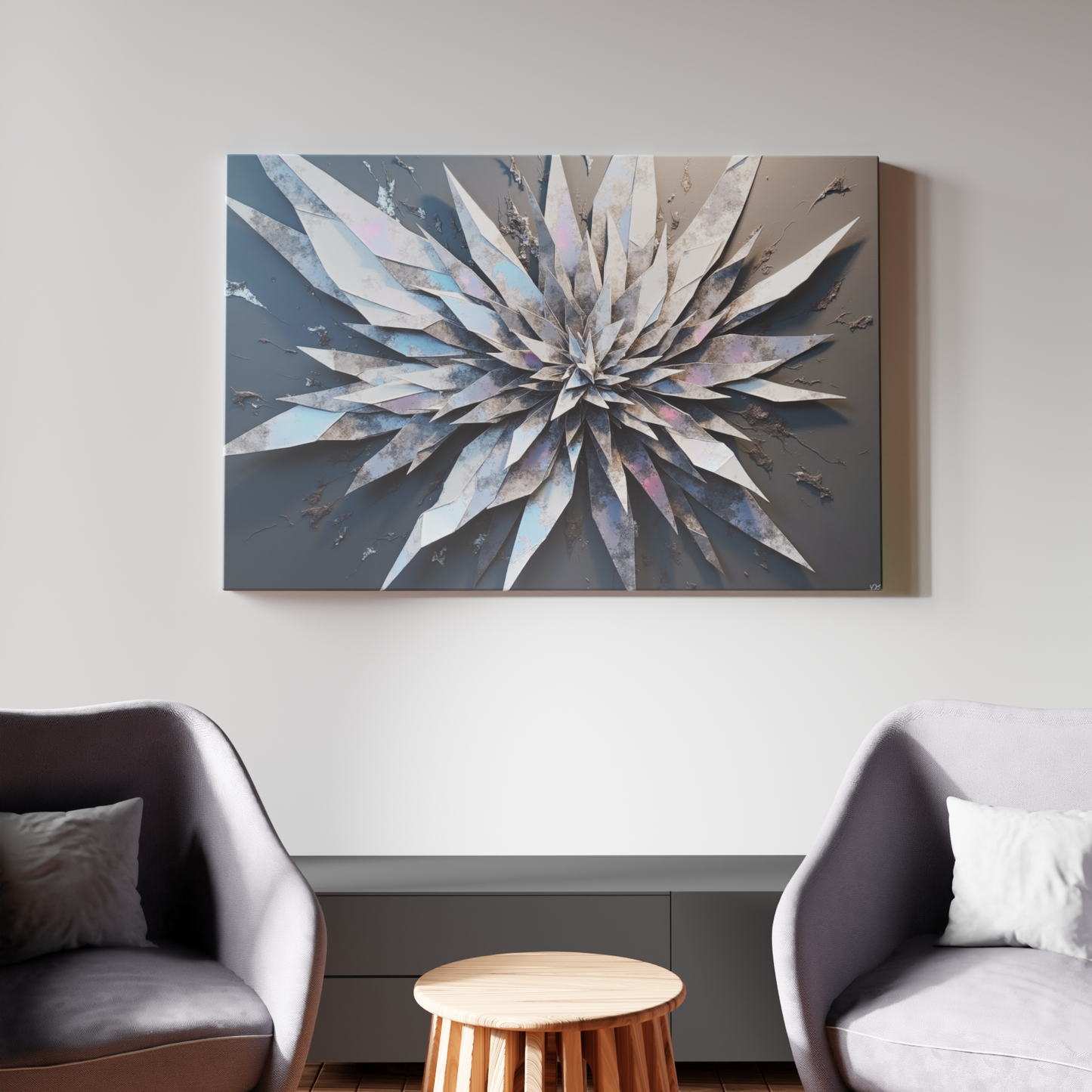 Burst of Metallic Petals