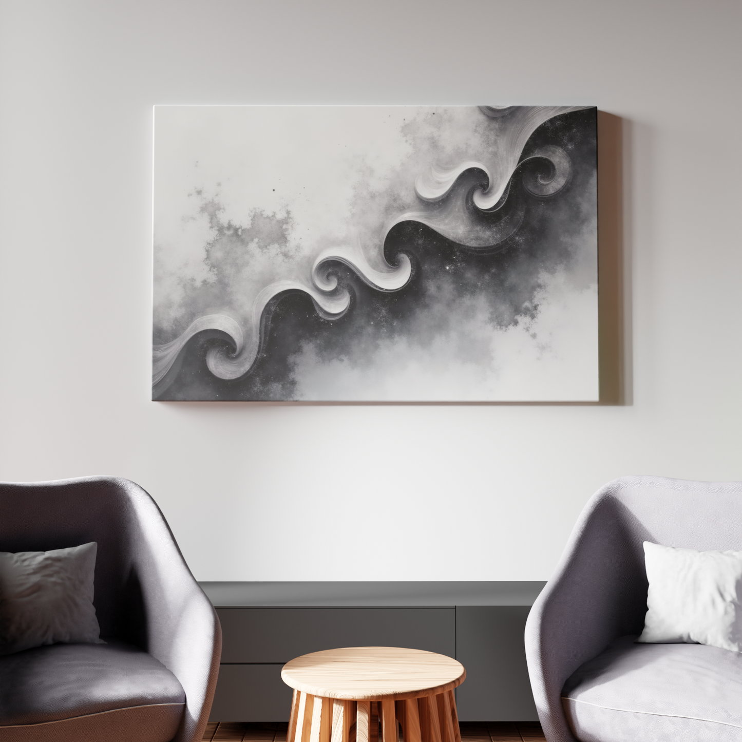 Monochrome Curvilinear Symphony