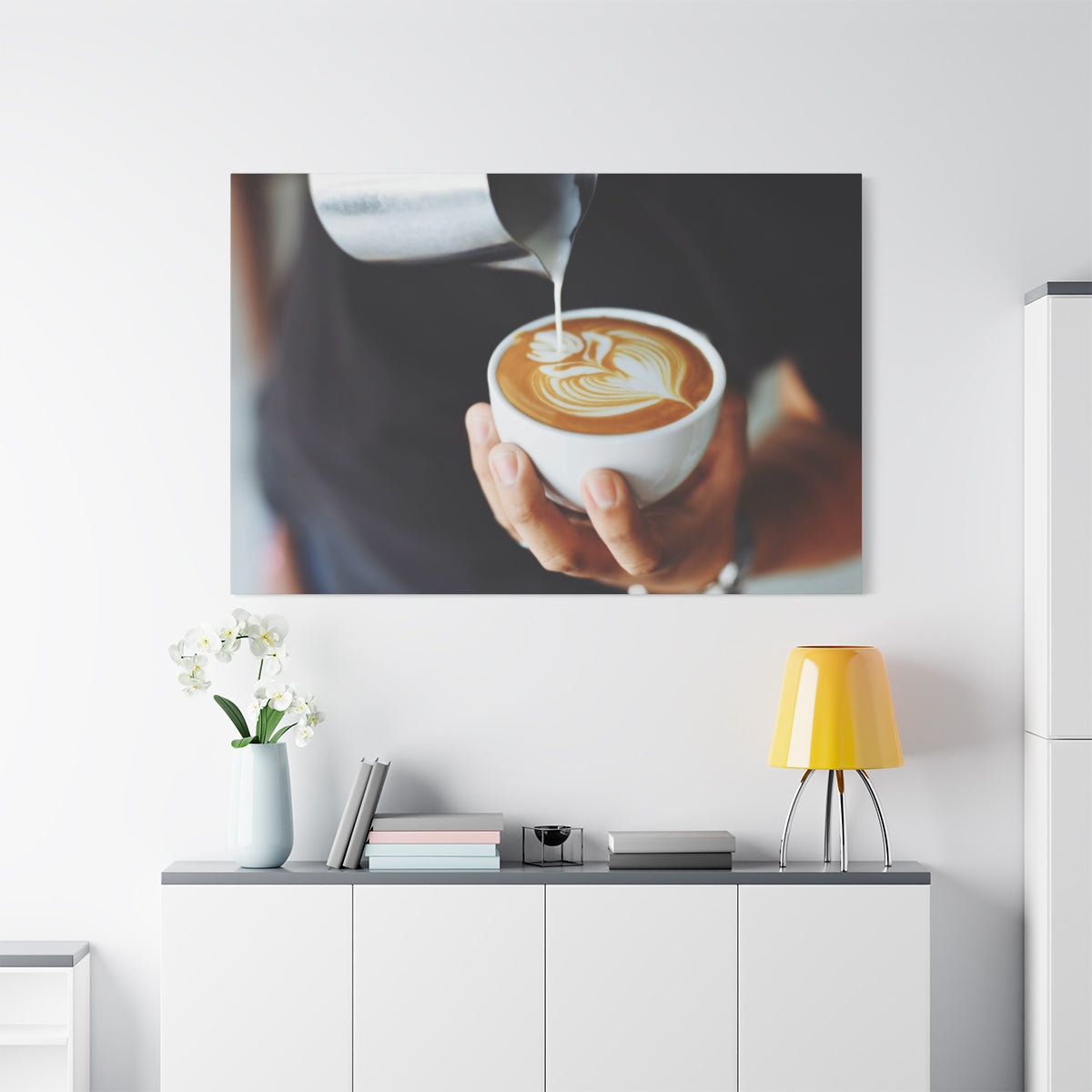 Artistic Latte Creation